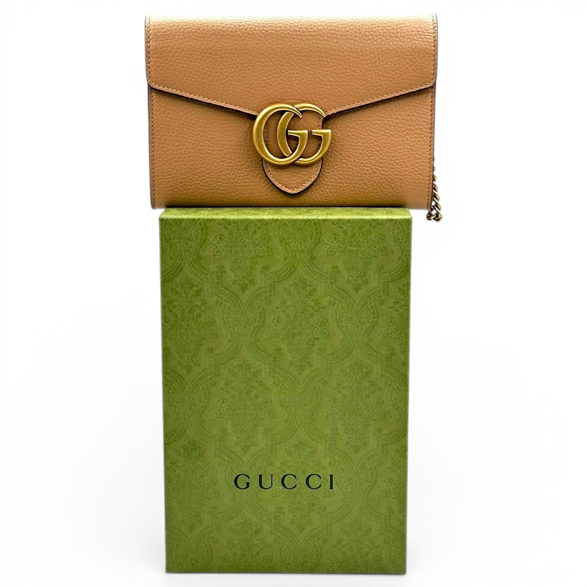 Pearly GG Marmont Flap leather handbag