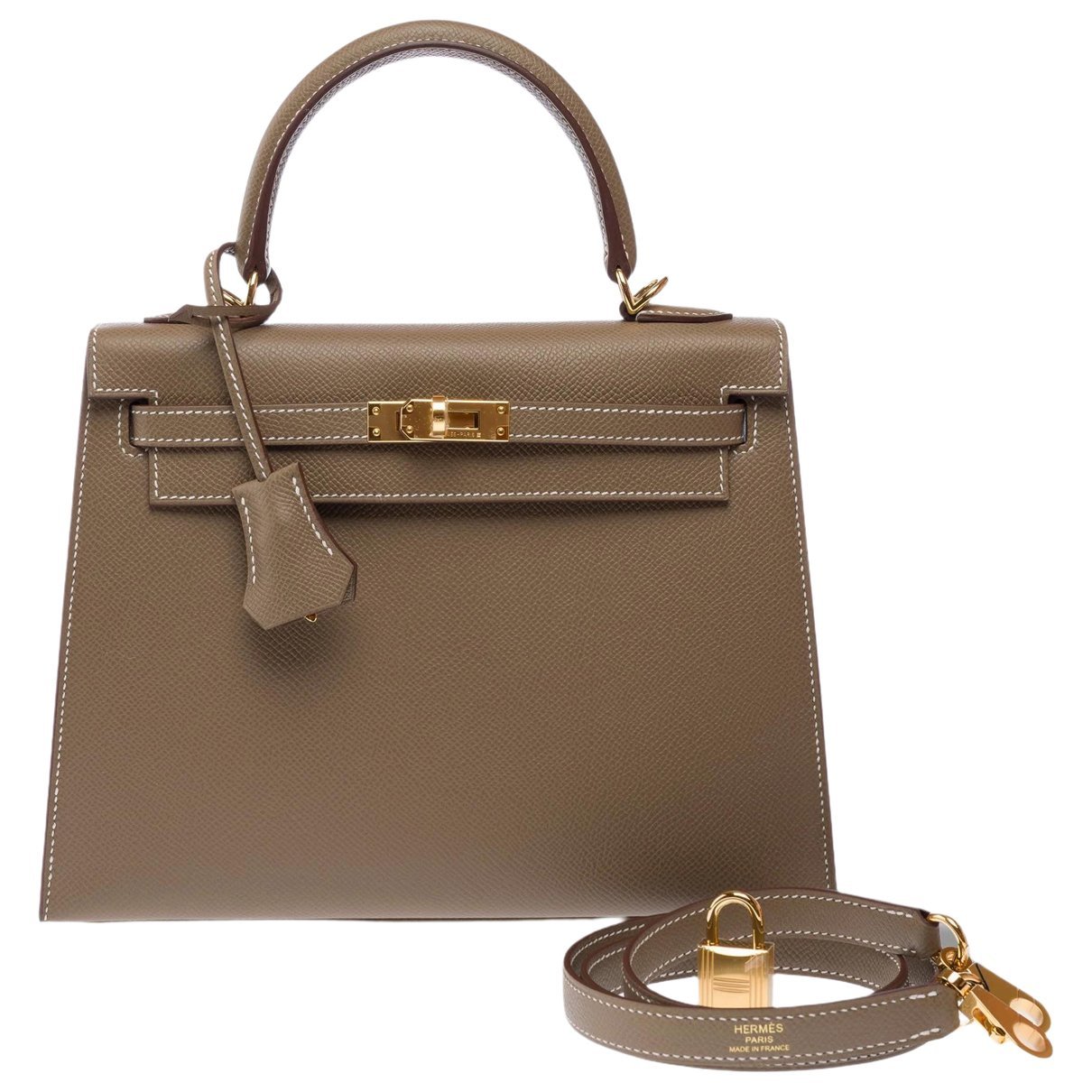 Kelly 25 leather handbag