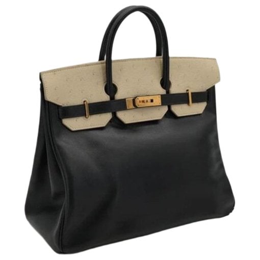 Hermes Birkin Handbag Ostrich Leather 1995