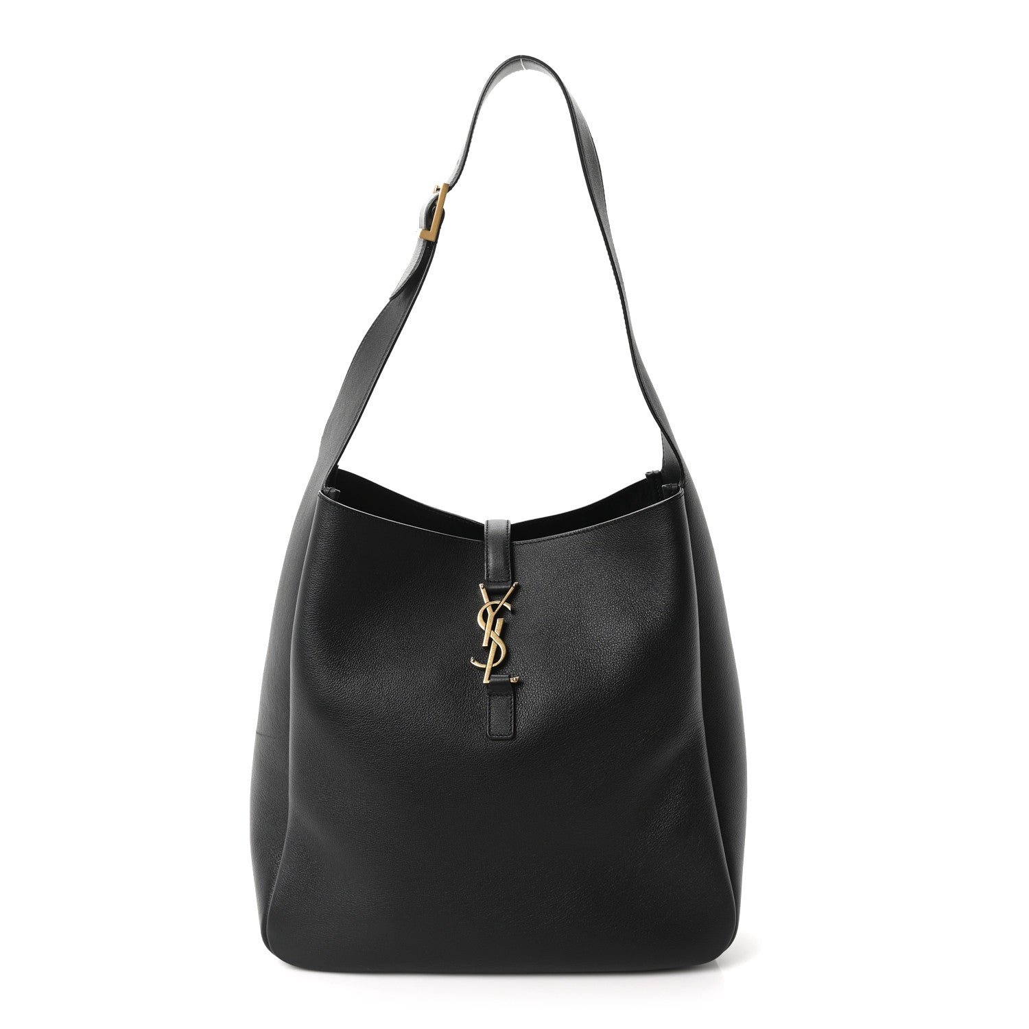 Saint Laurent Supple Calfskin Large Le 5 A 7 Soft Hobo Black