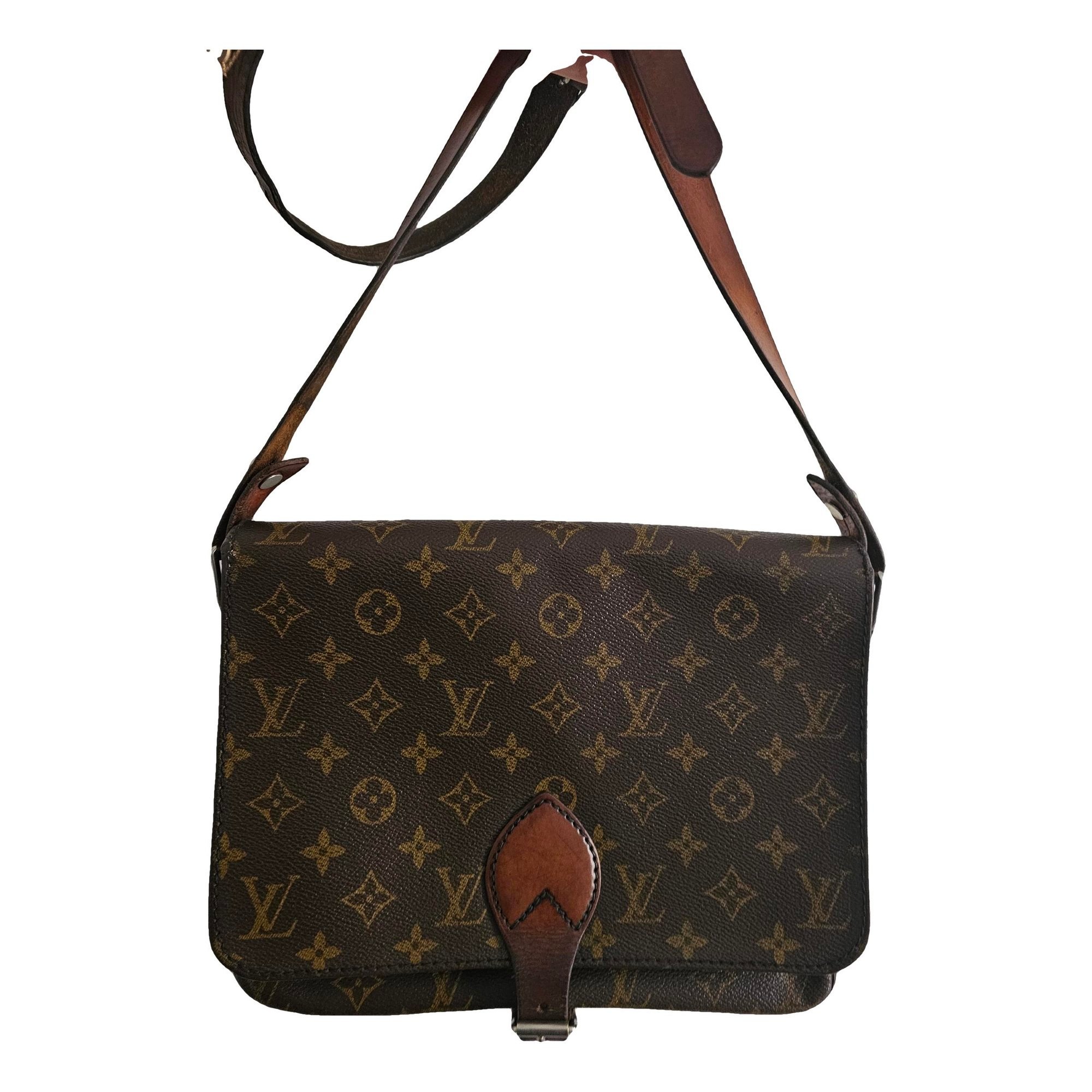 Cartouchière leather crossbody bag