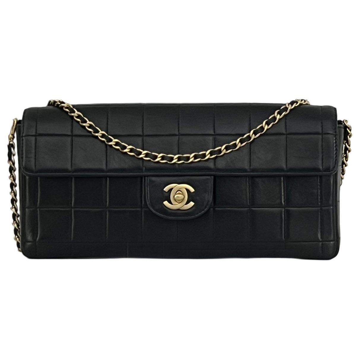 East West Chocolate Bar leather handbag