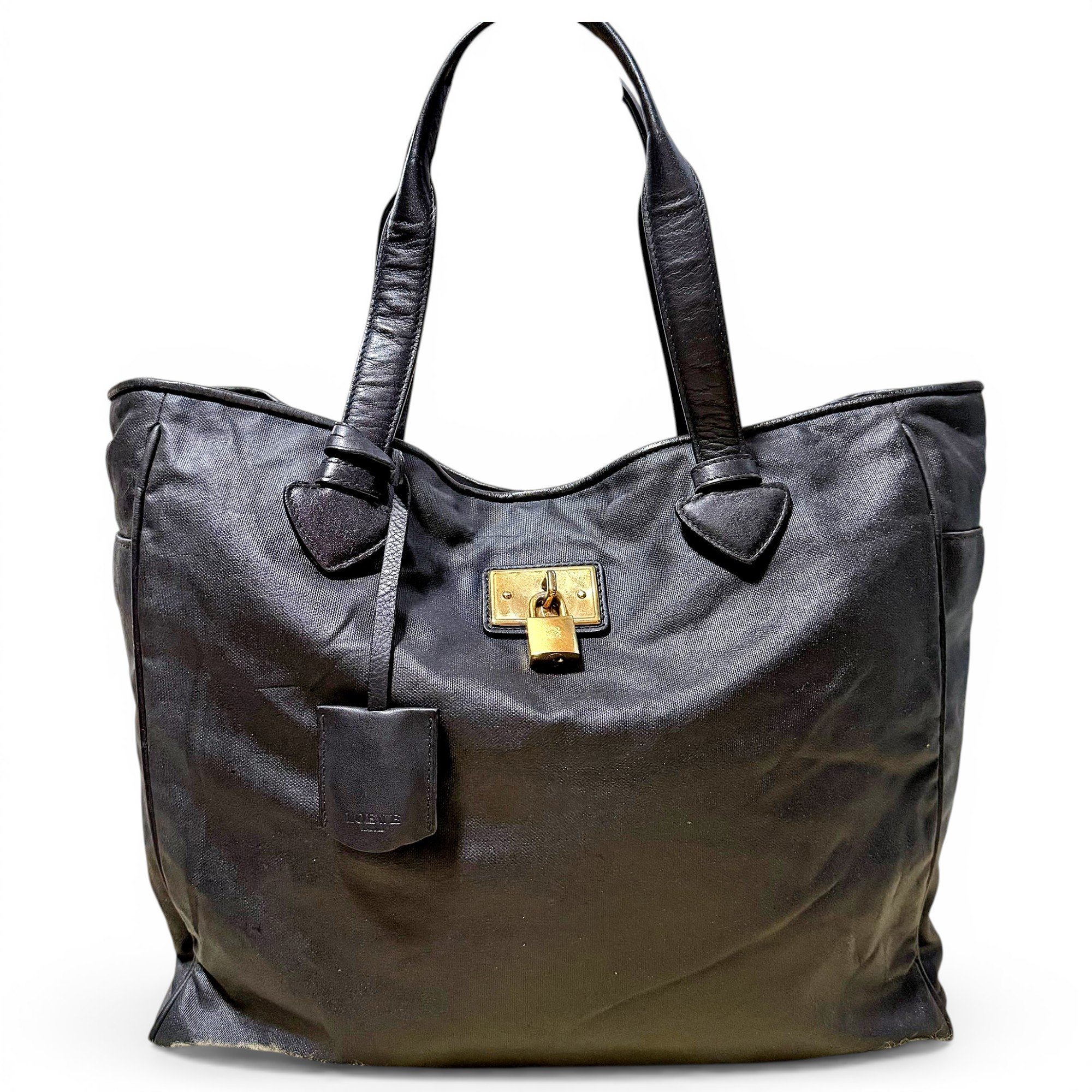 Leather tote