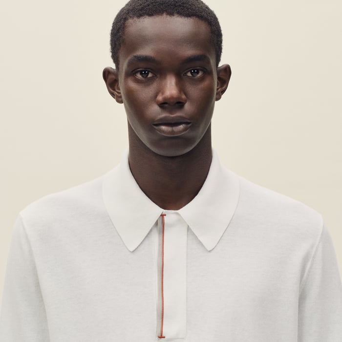 Blanc "H Bartack" Polo Shirt