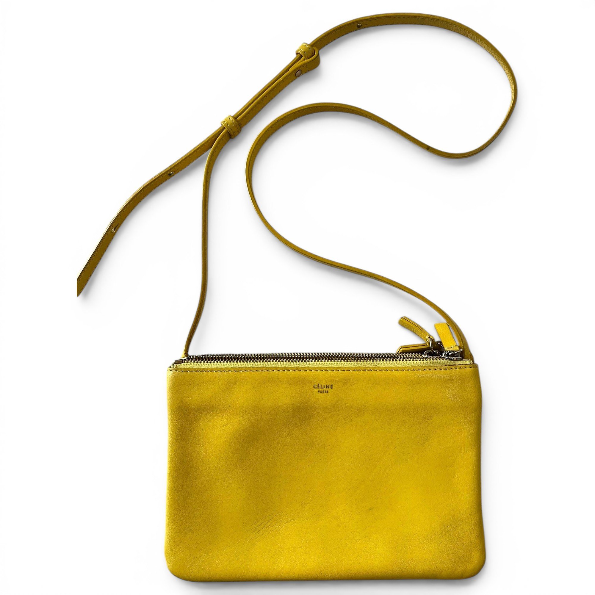 Trio leather crossbody bag