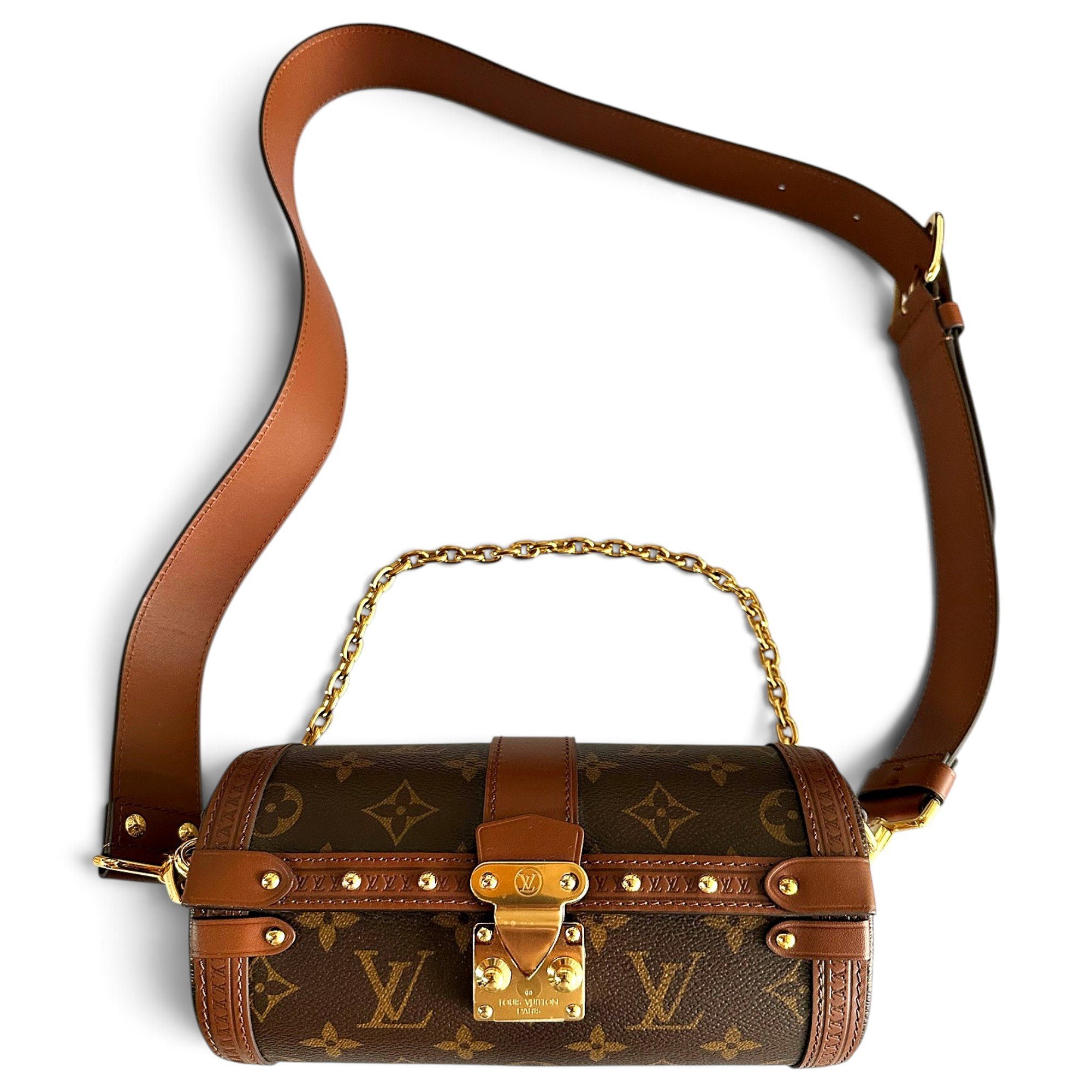 Papillon Trunk leather crossbody bag