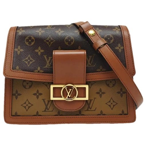Dauphine leather crossbody bag