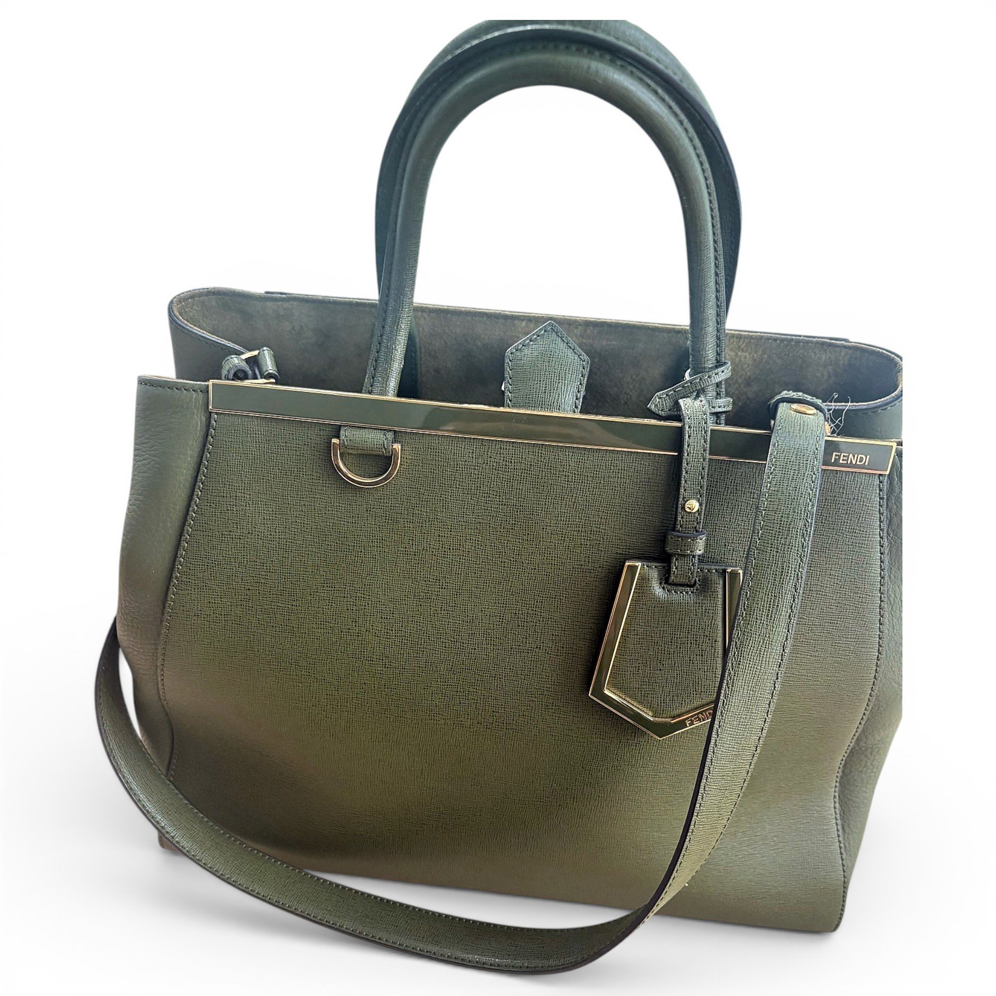 Peekaboo leather handbag