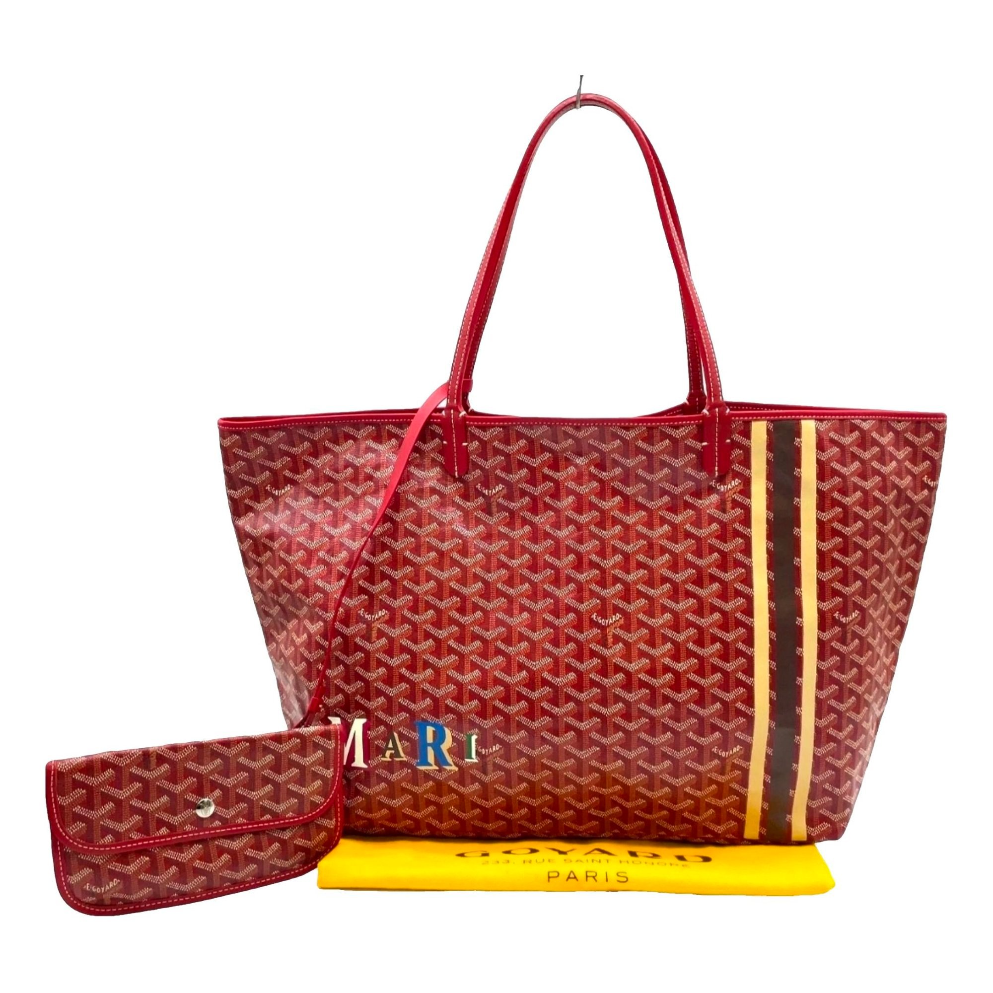Goyard Saint-Louis leather tote