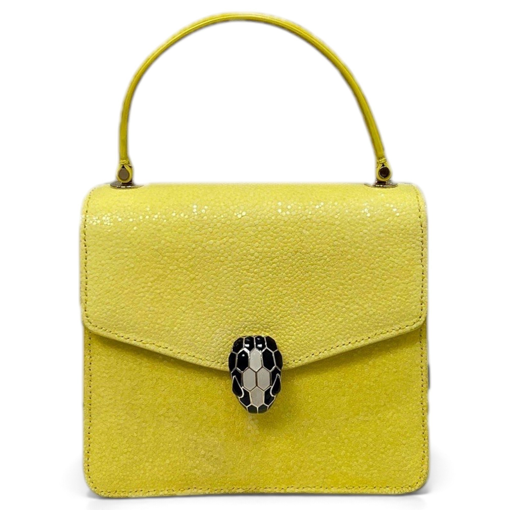 Serpenti leather handbag
