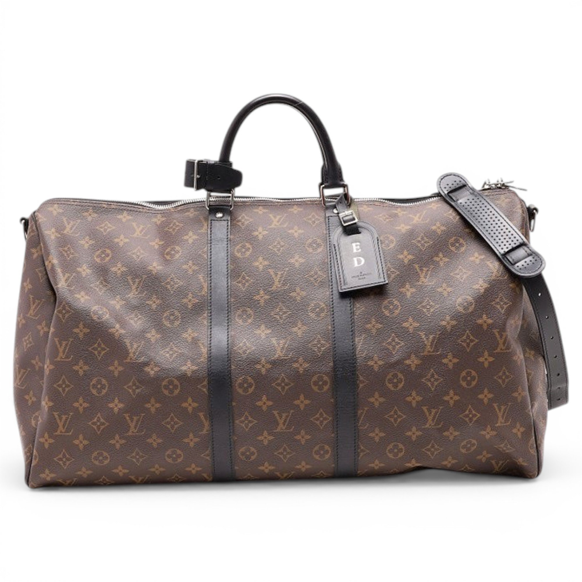 Keepall leather travel bag