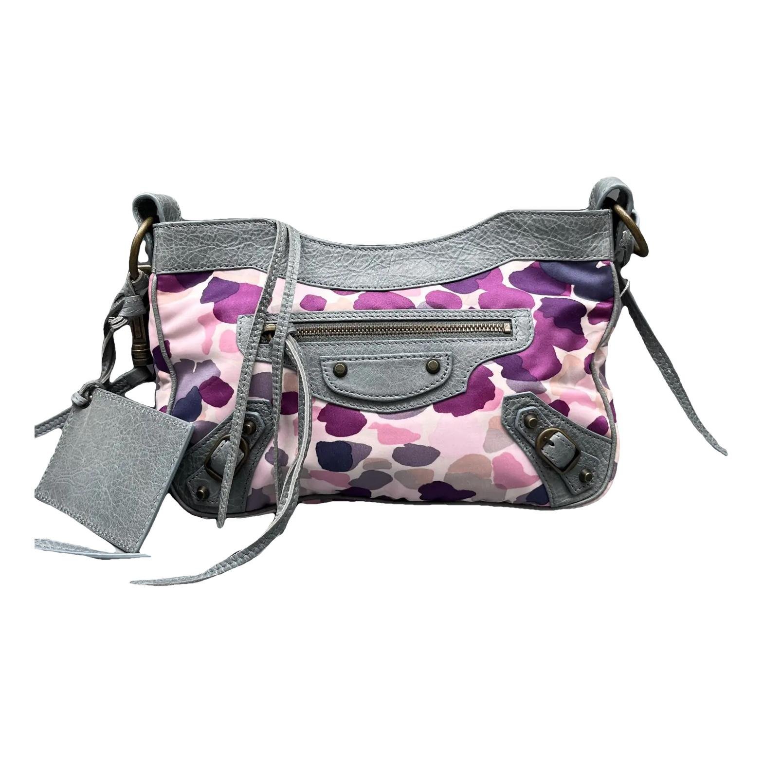 City leather handbag