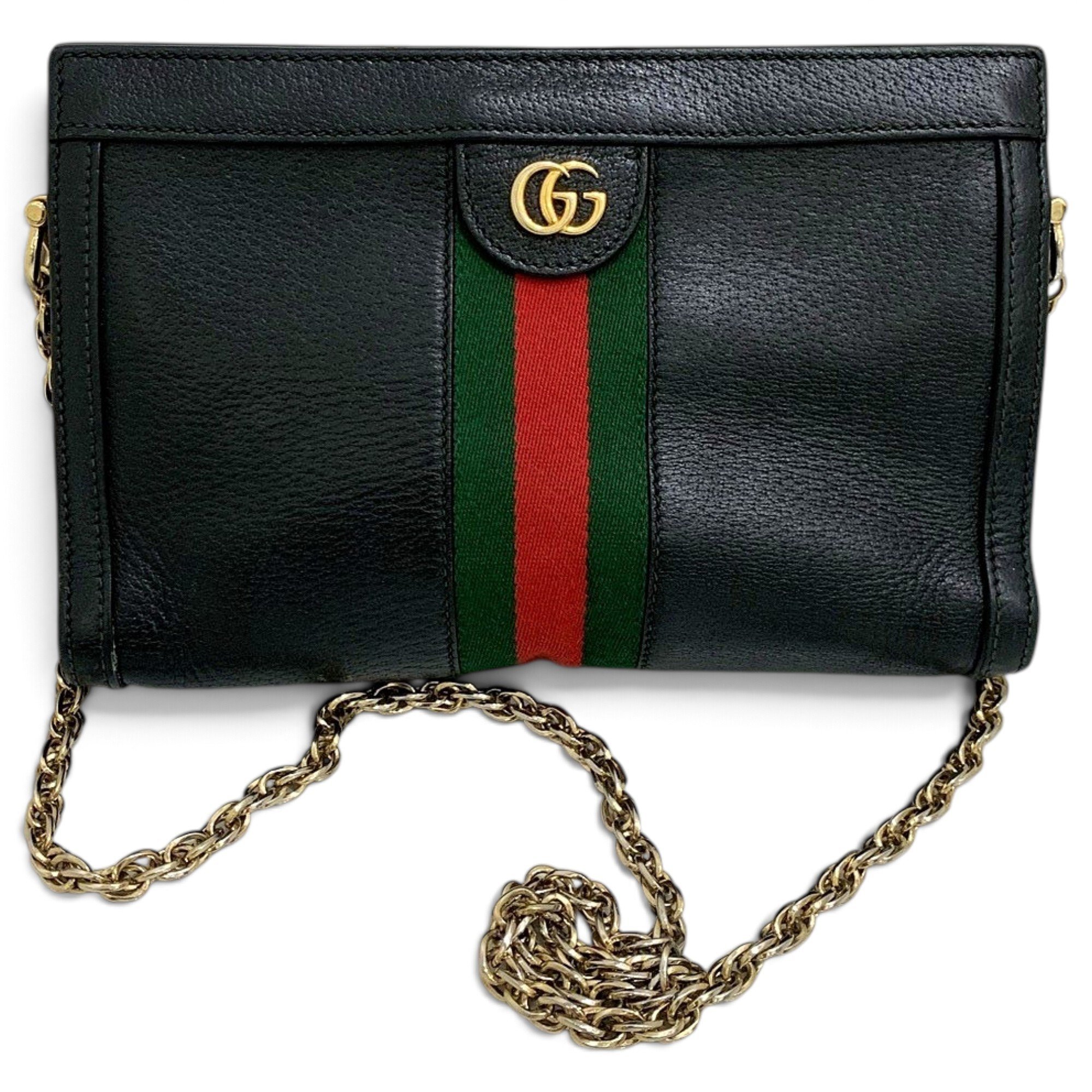 Ophidia Chain leather handbag