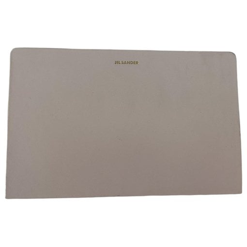 Leather clutch bag