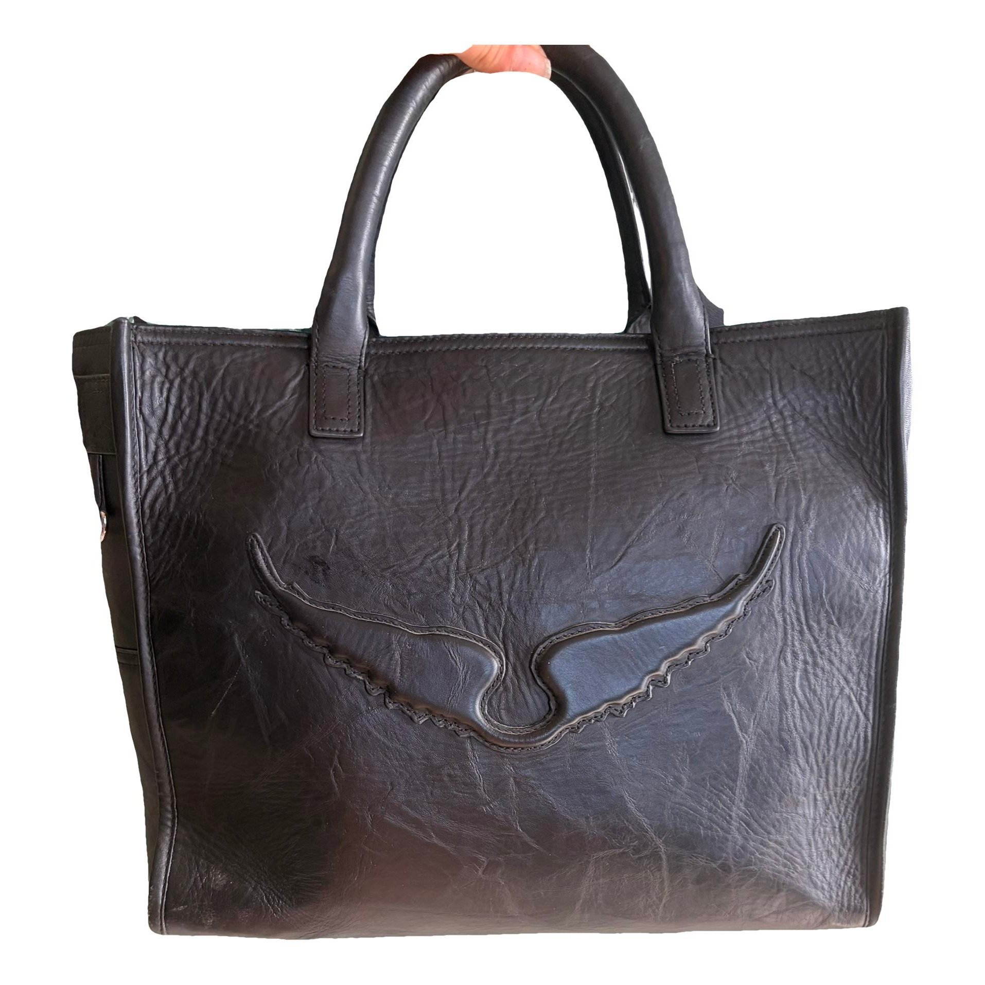 Leather travel bag