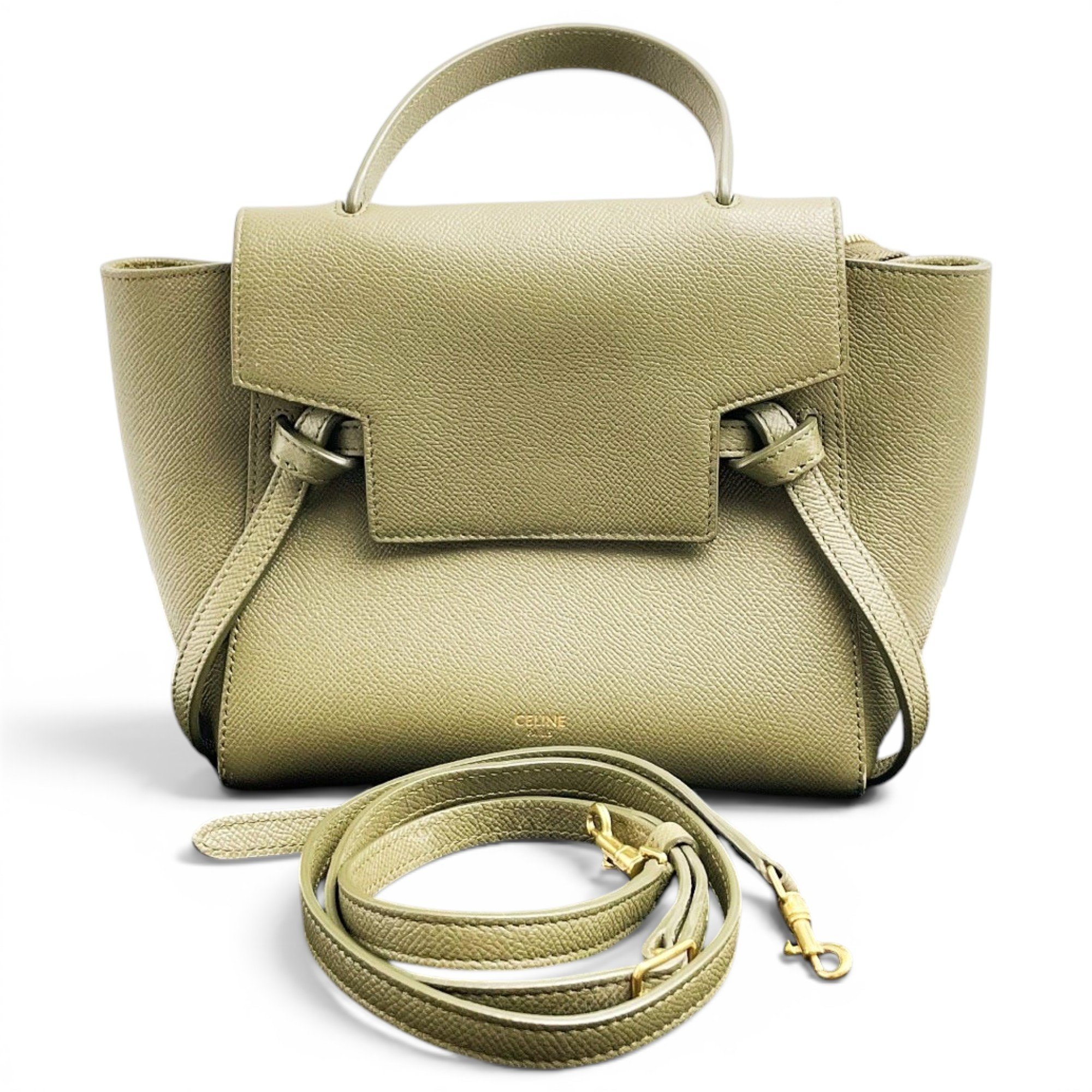 Belt leather handbag