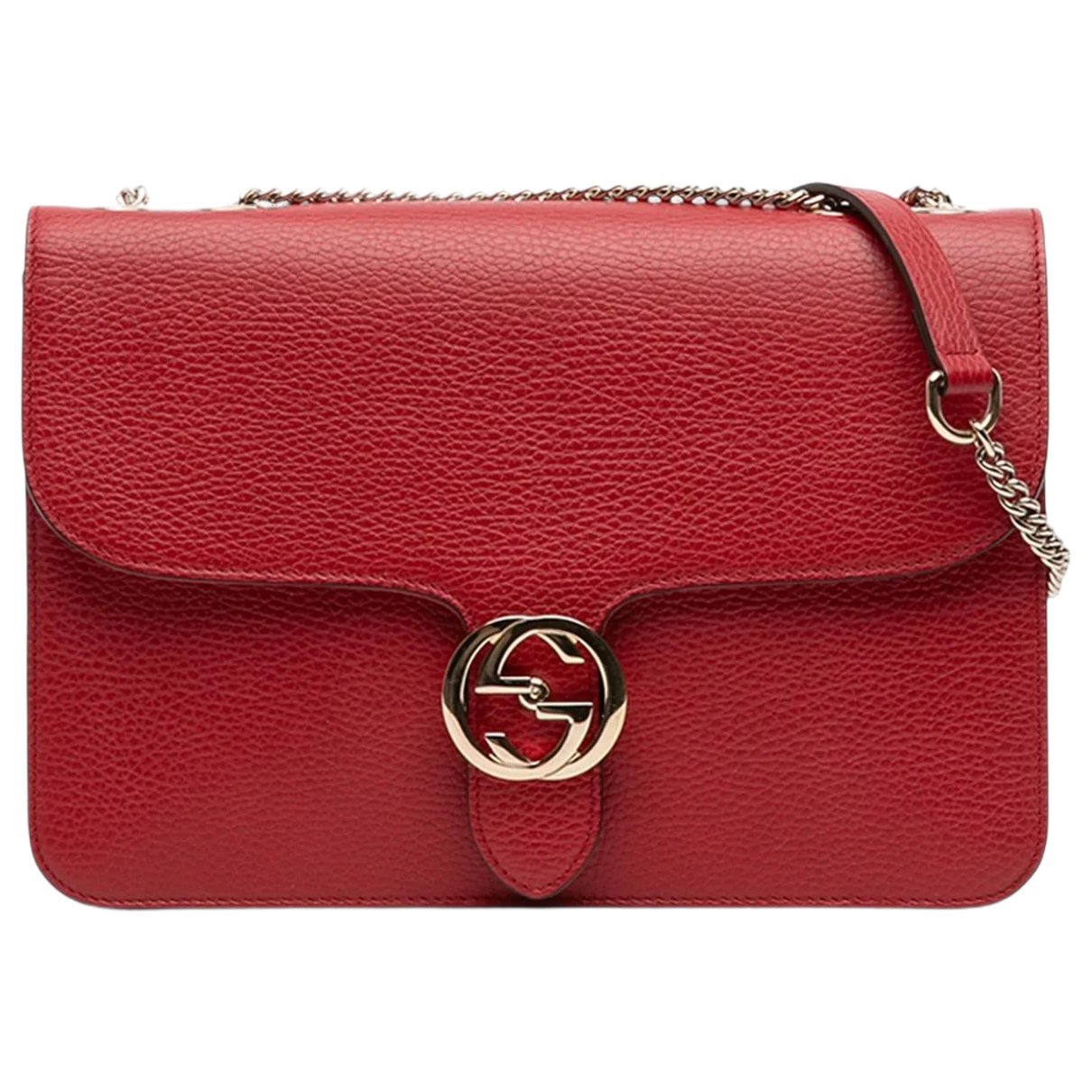 Interlocking leather bag