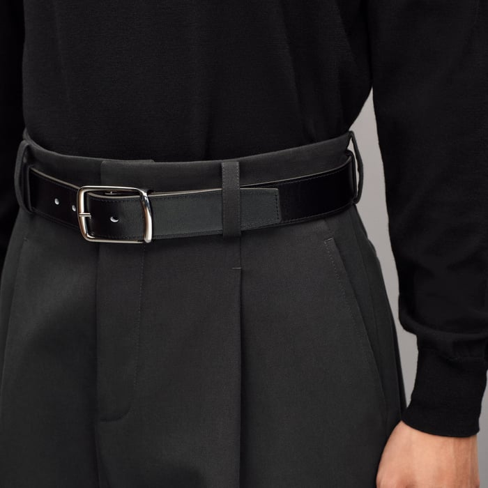 Anthracite Pleated Palerme Pants