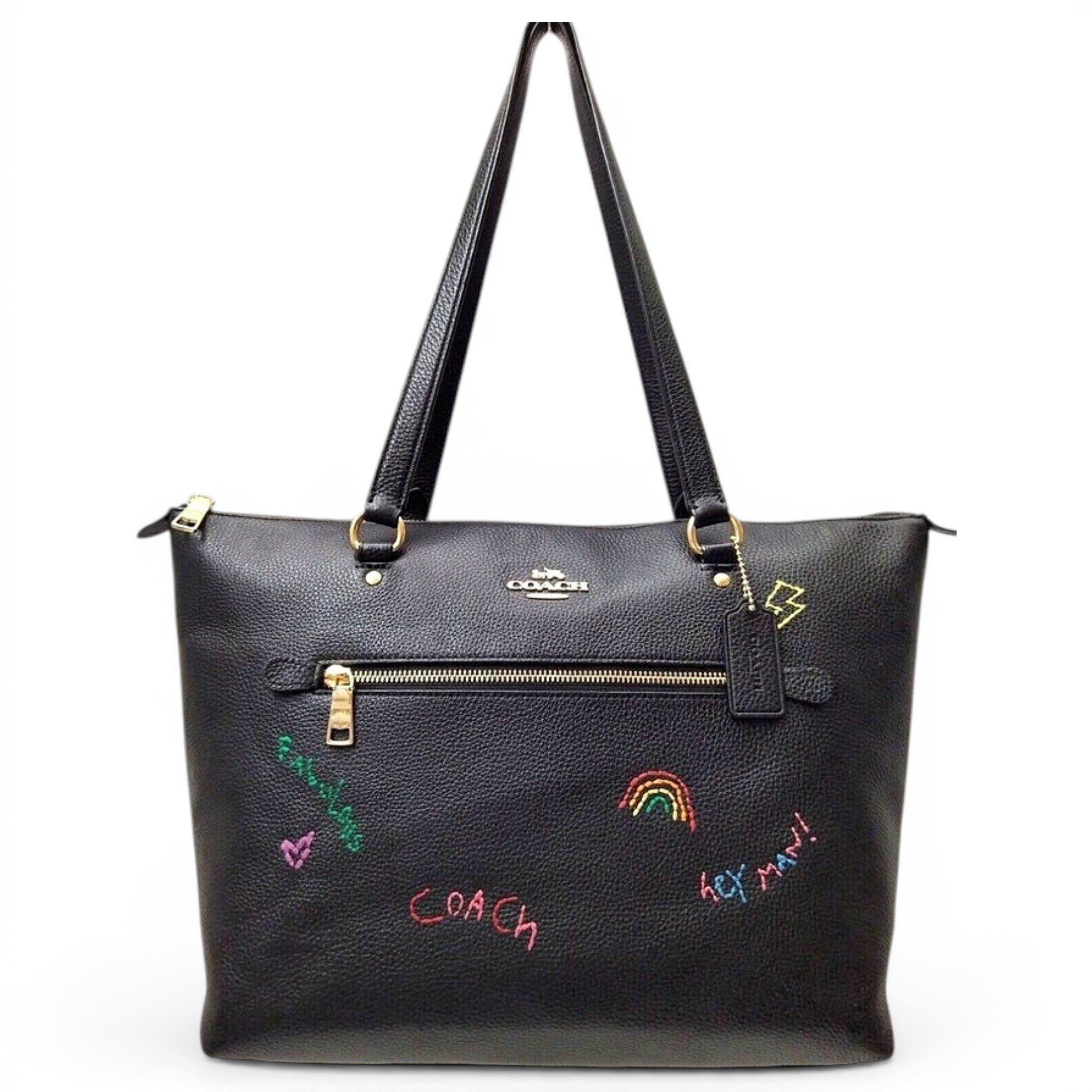 Leather tote