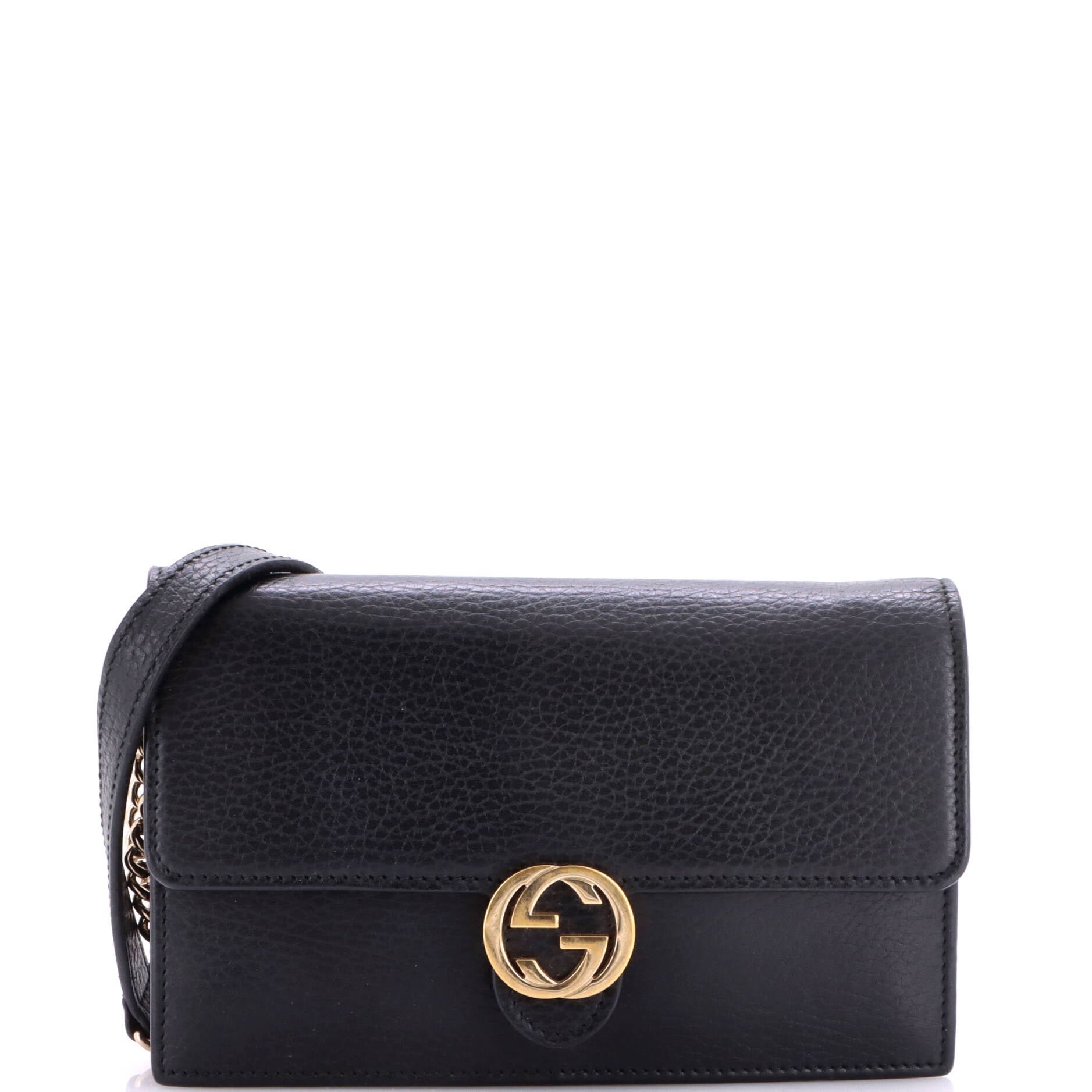 Interlocking Wallet on Chain Leather