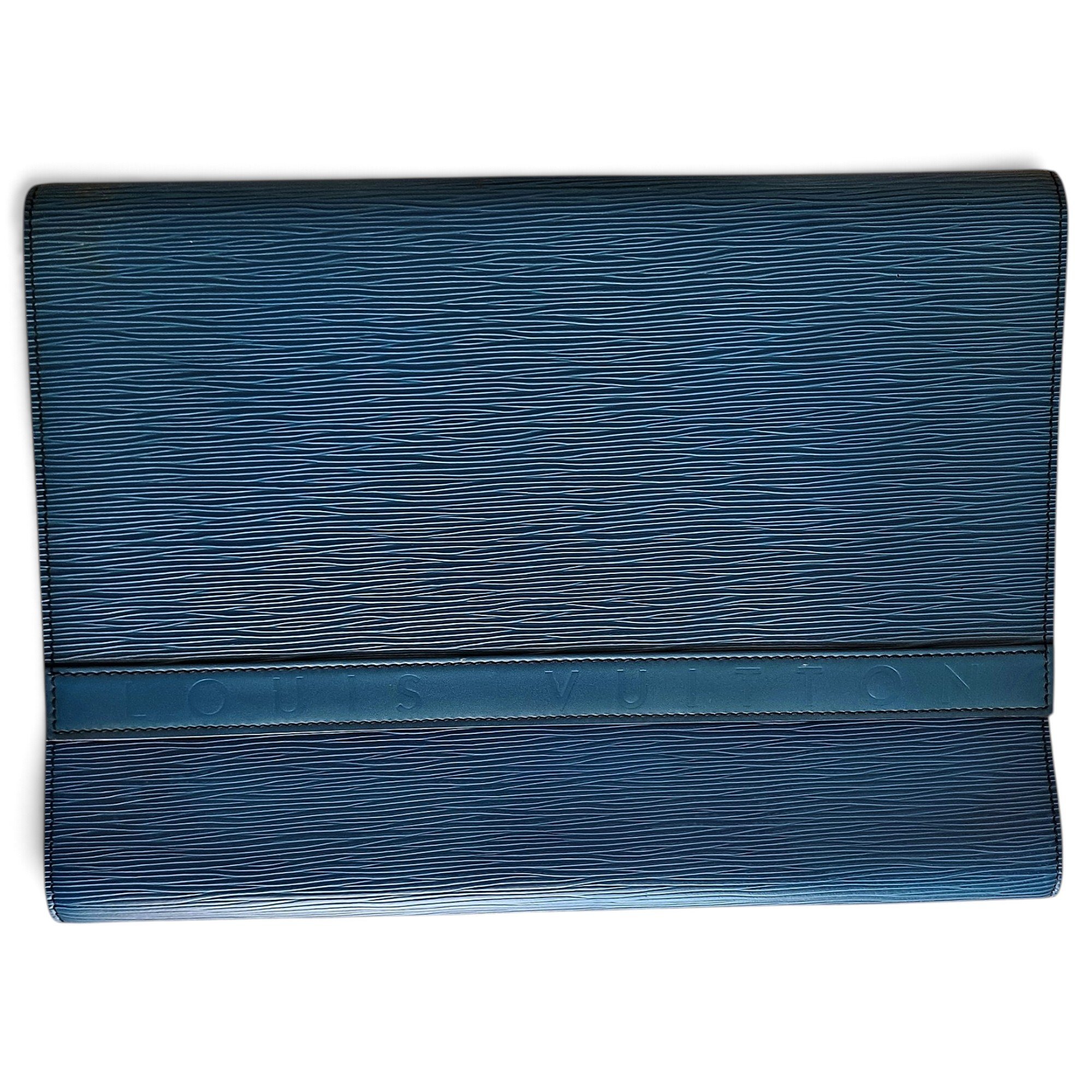 Leather clutch bag