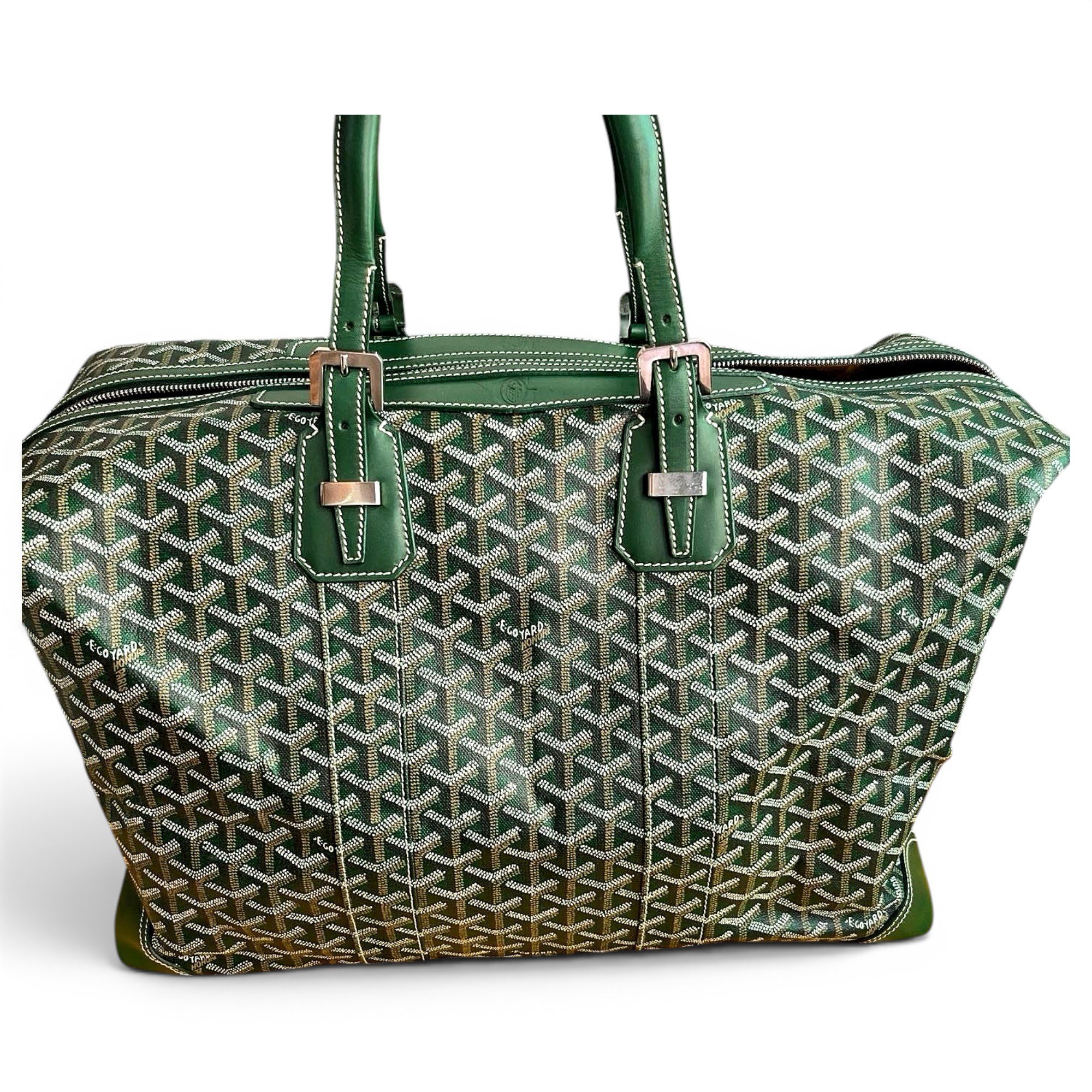 Leather travel bag
