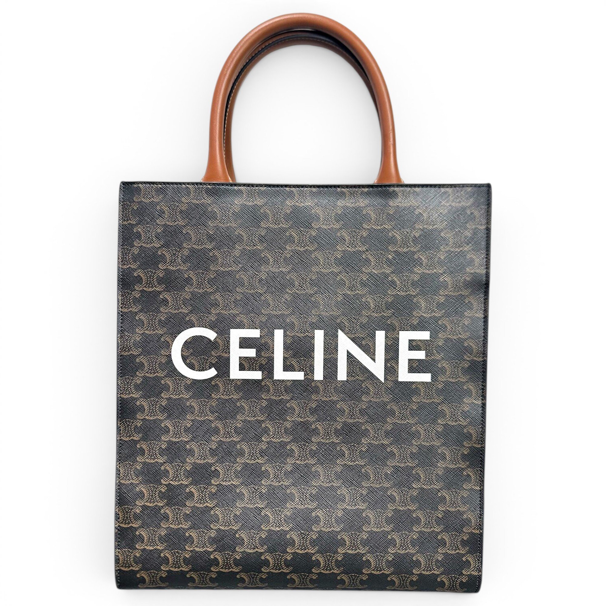 Cabas Vertical leather tote