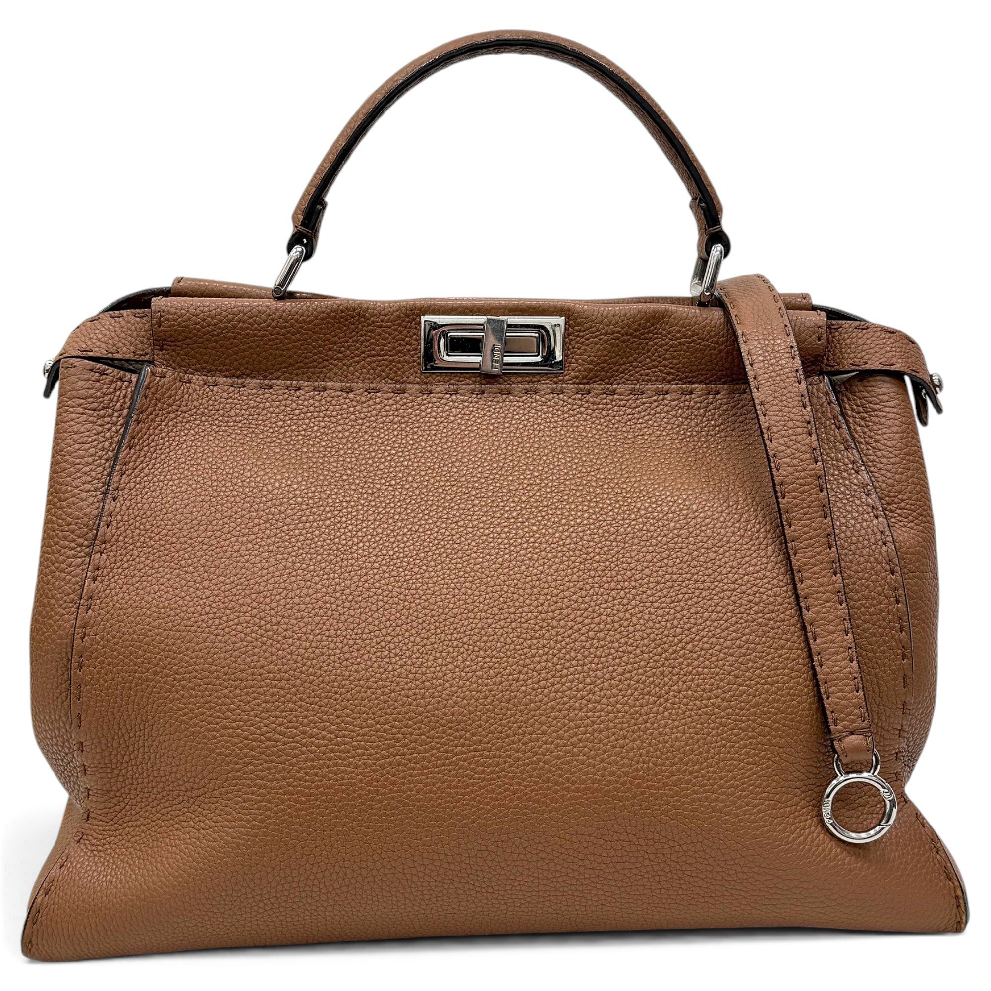Peekaboo leather handbag