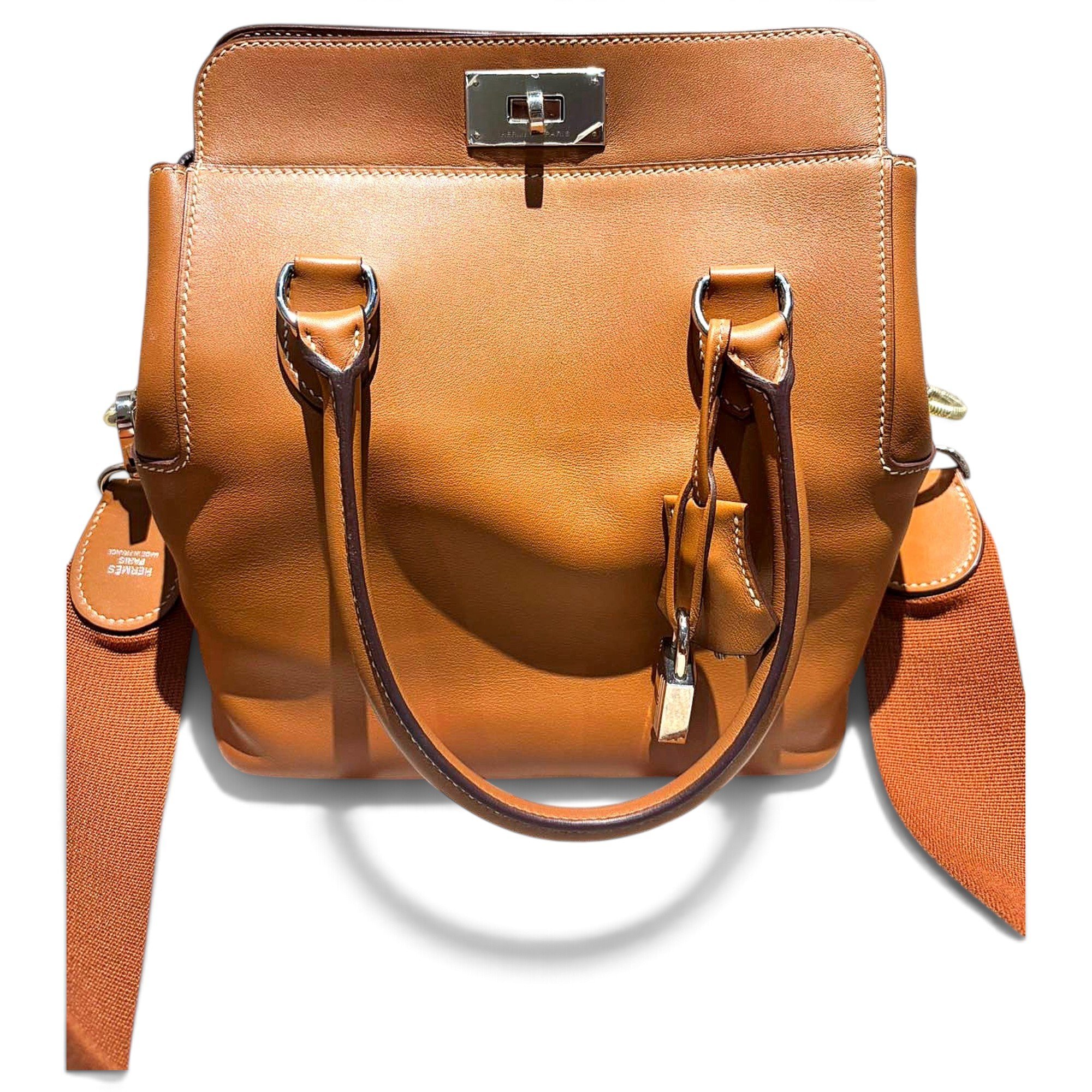 Leather backpack
