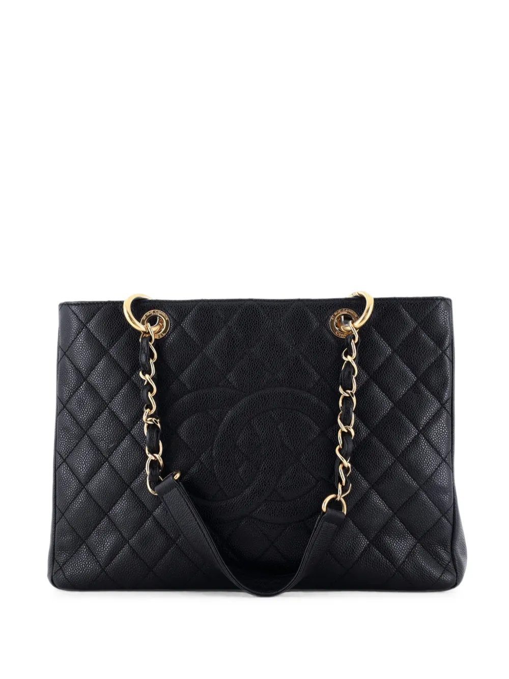Grand Shopping Quilted Caviar tote bag