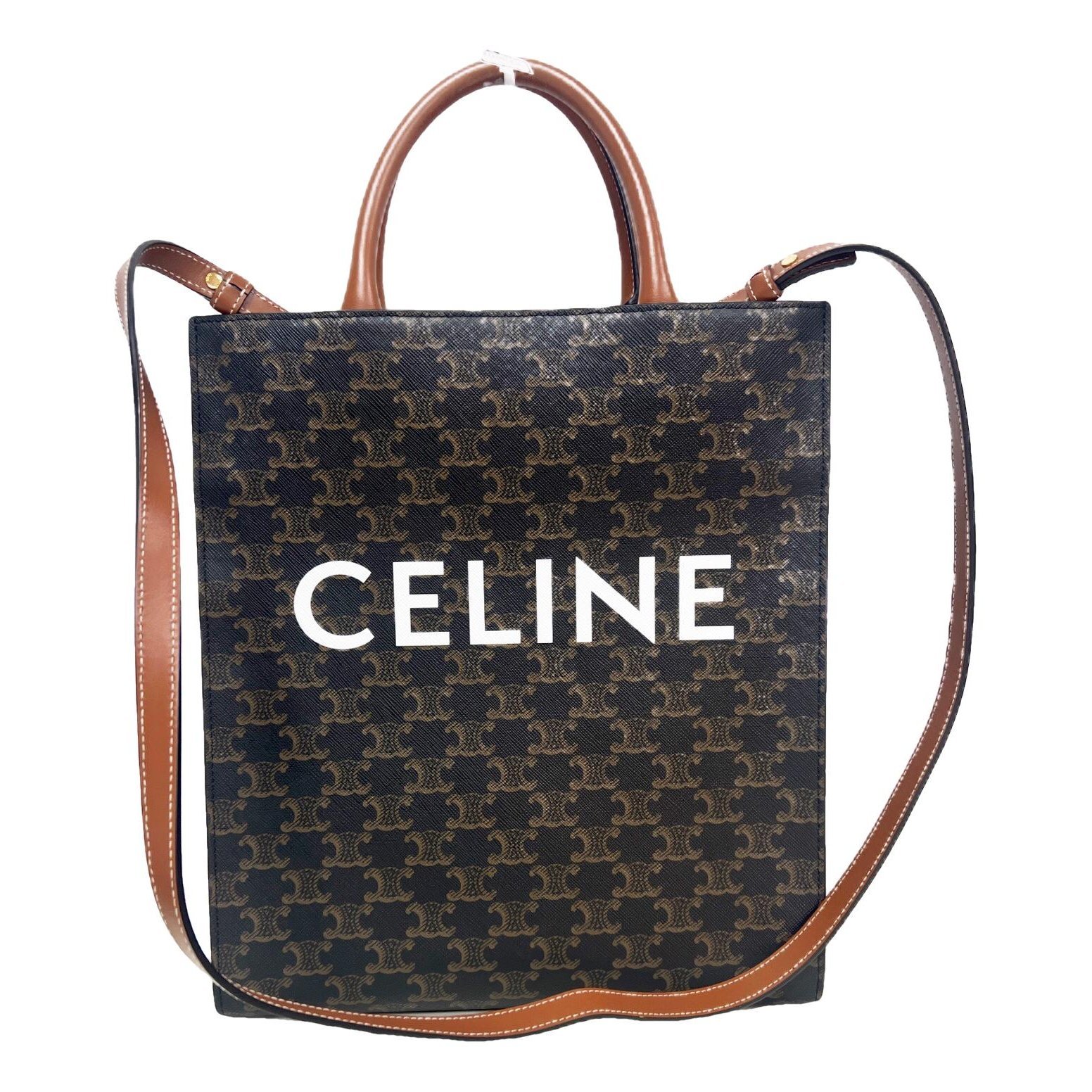 Cabas Vertical leather tote