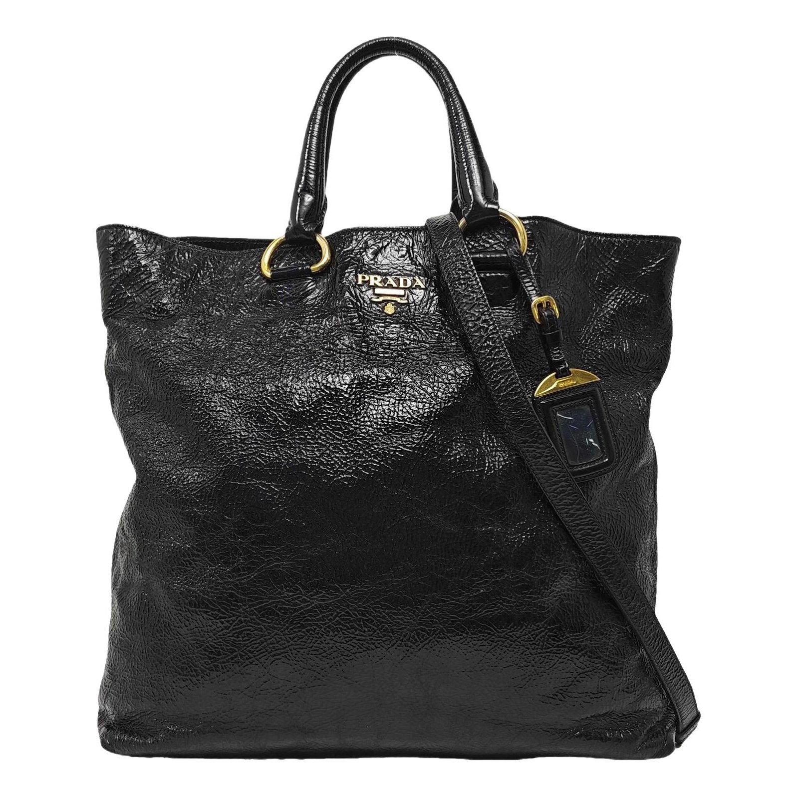 Esplanade patent leather crossbody bag