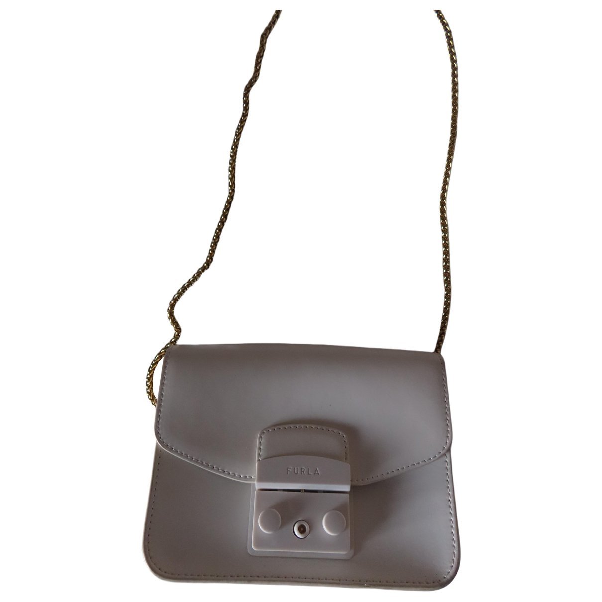 Metropolis leather clutch bag
