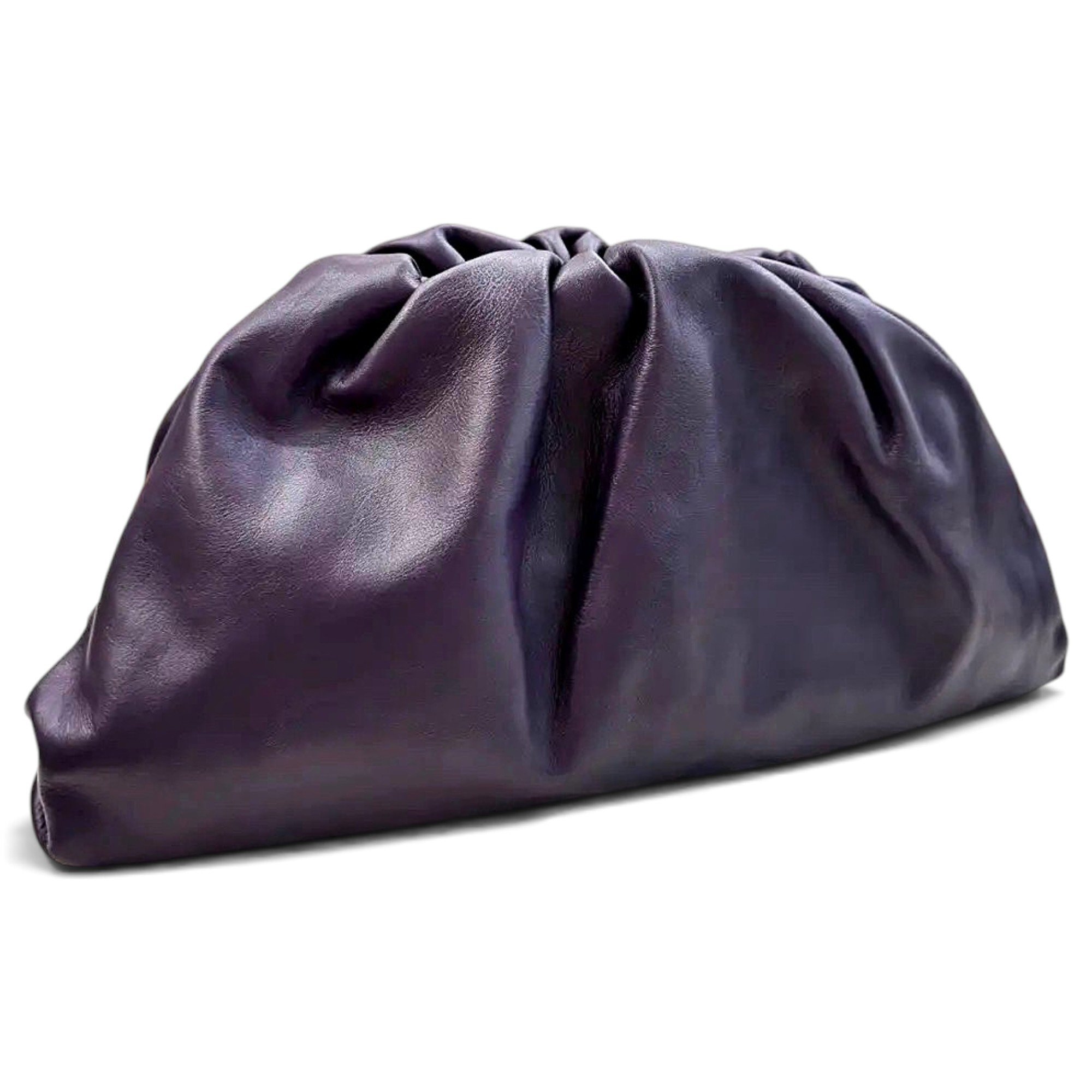 Pouch leather handbag