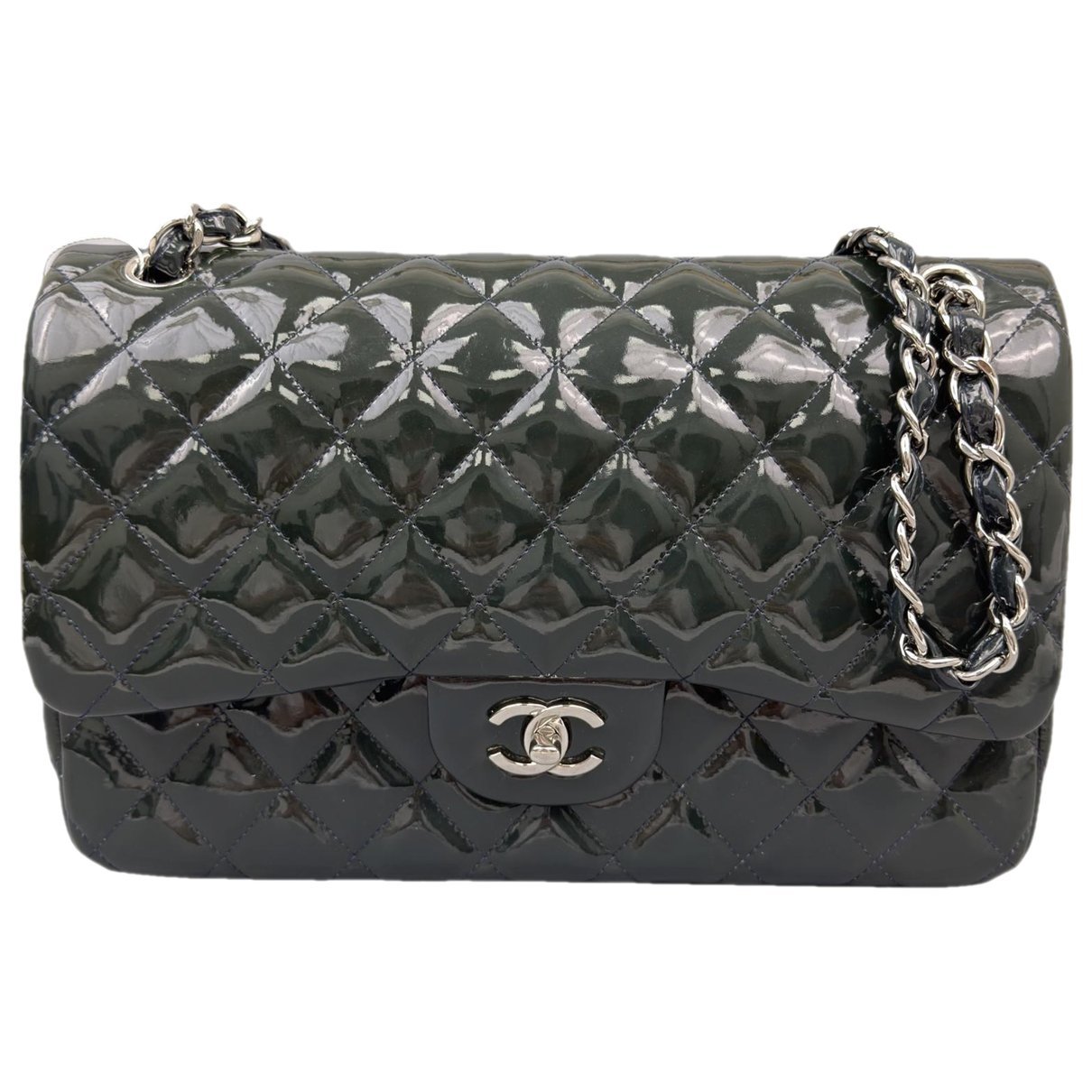 Timeless/Classique patent leather handbag