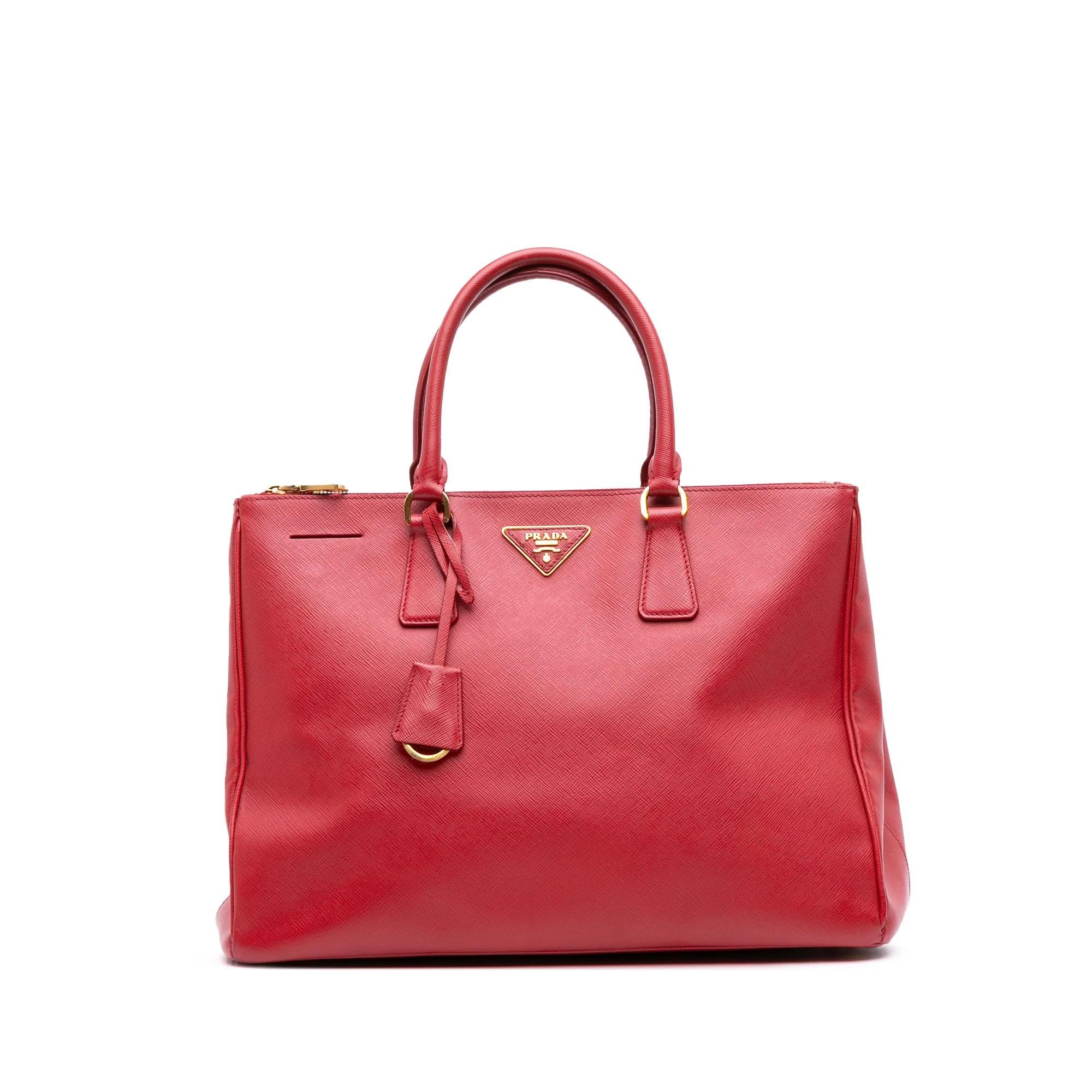 Double leather satchel