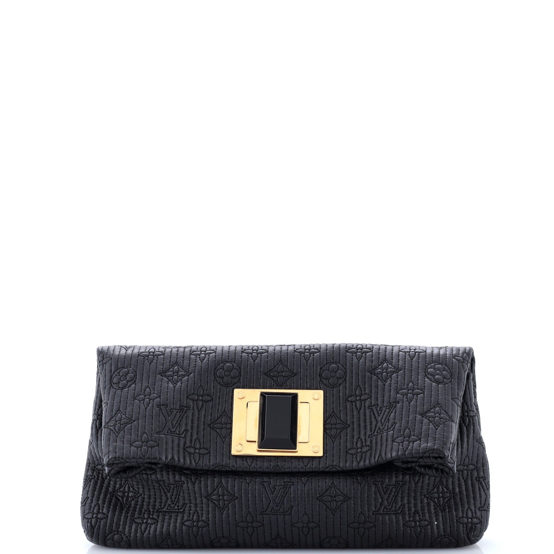 Altair Clutch Quilted Monogram Leather