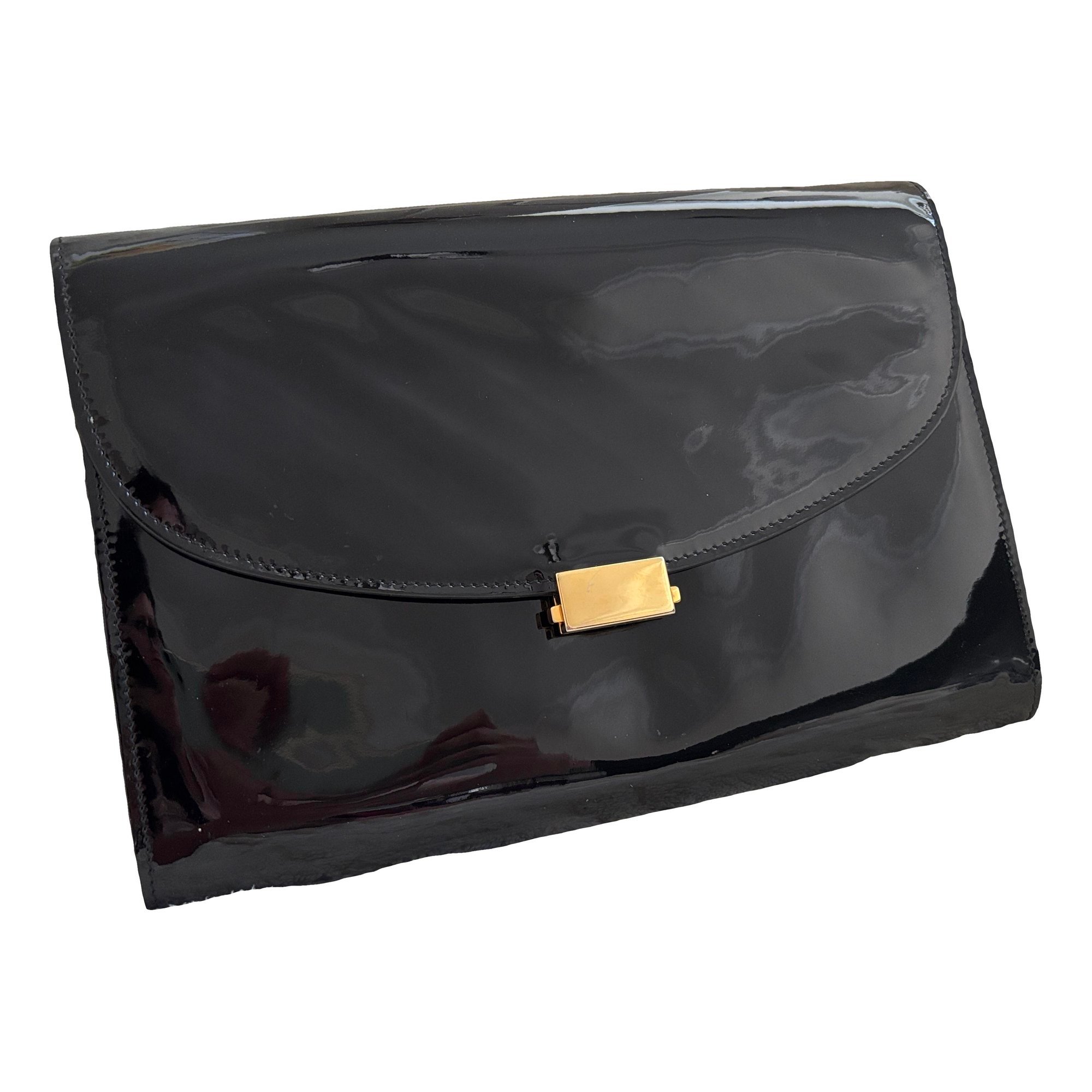 Mansur Gavriel Patent leather clutch bag