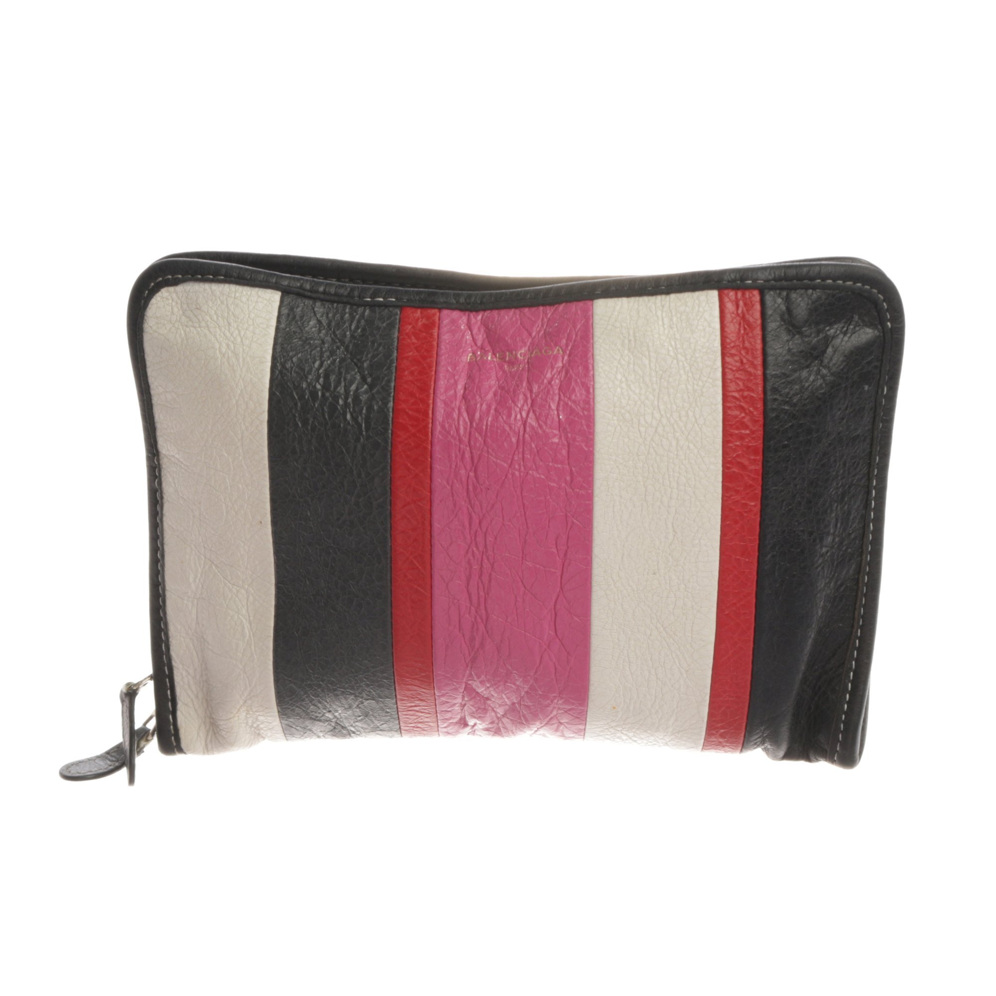 Leather clutch bag