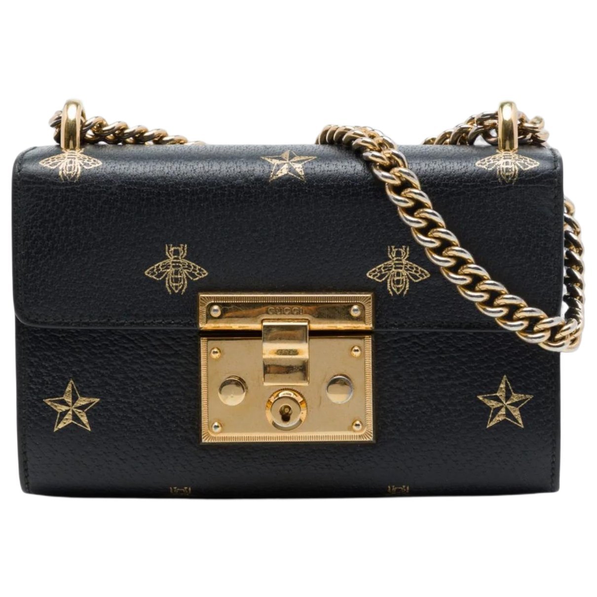 Padlock leather bag