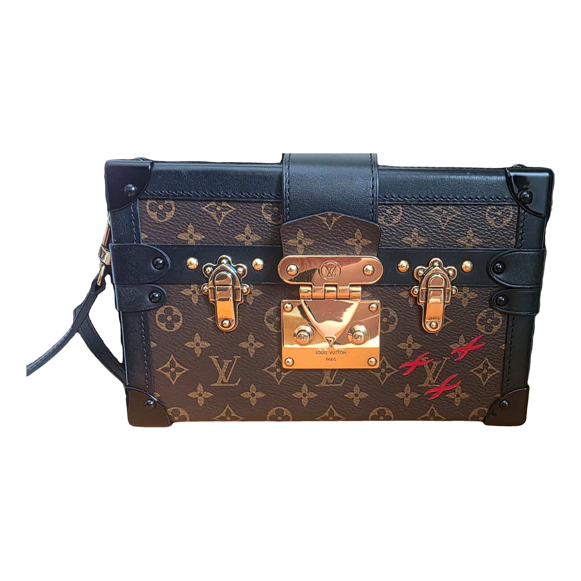 Petite Malle leather handbag