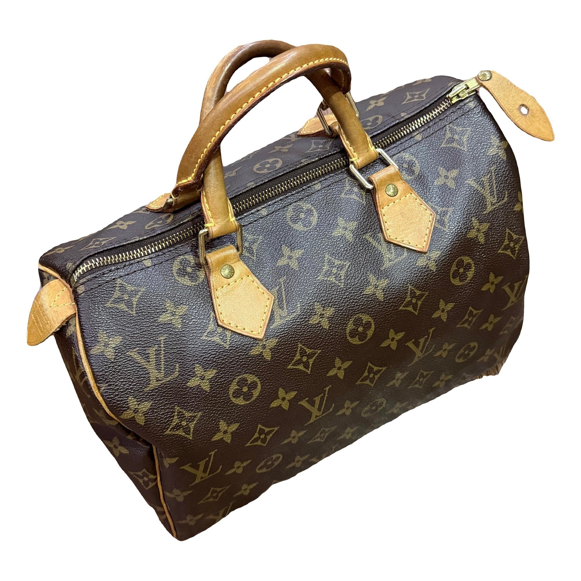 Speedy leather handbag