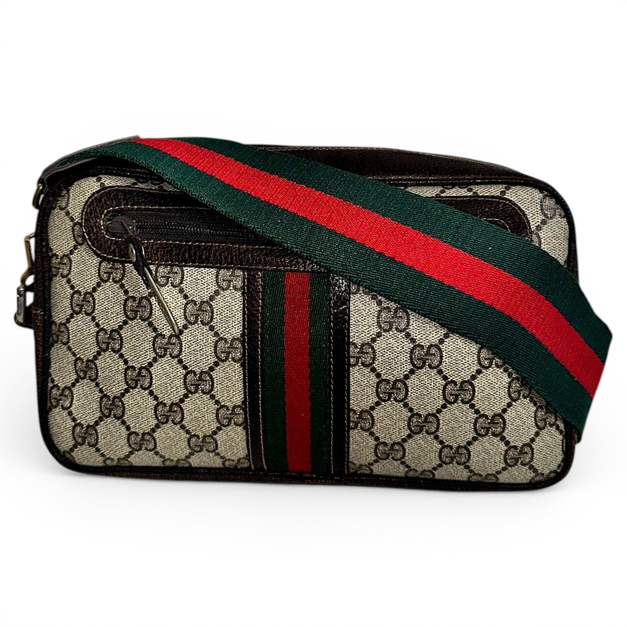 Ophidia Zip vinyl handbag