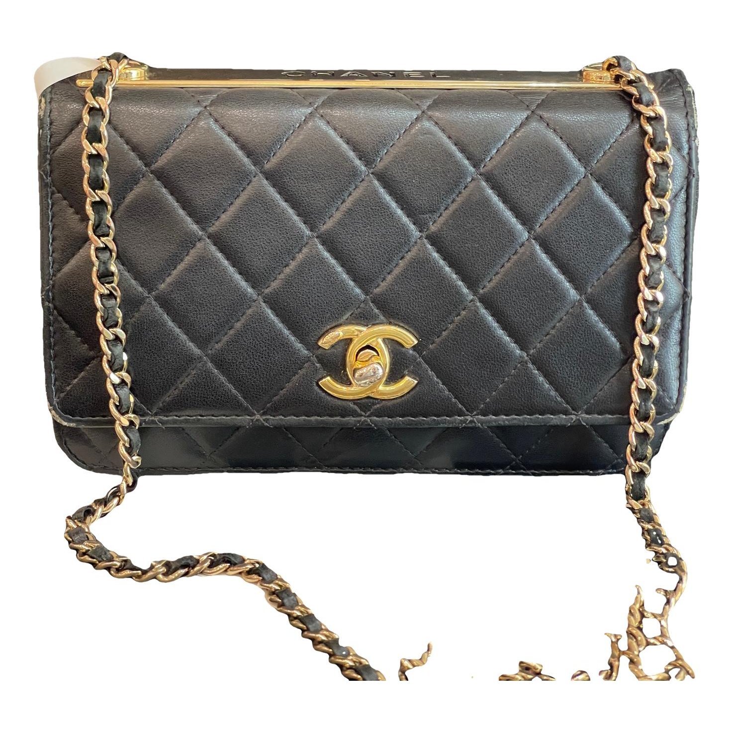 Trendy CC Wallet on Chain leather crossbody bag
