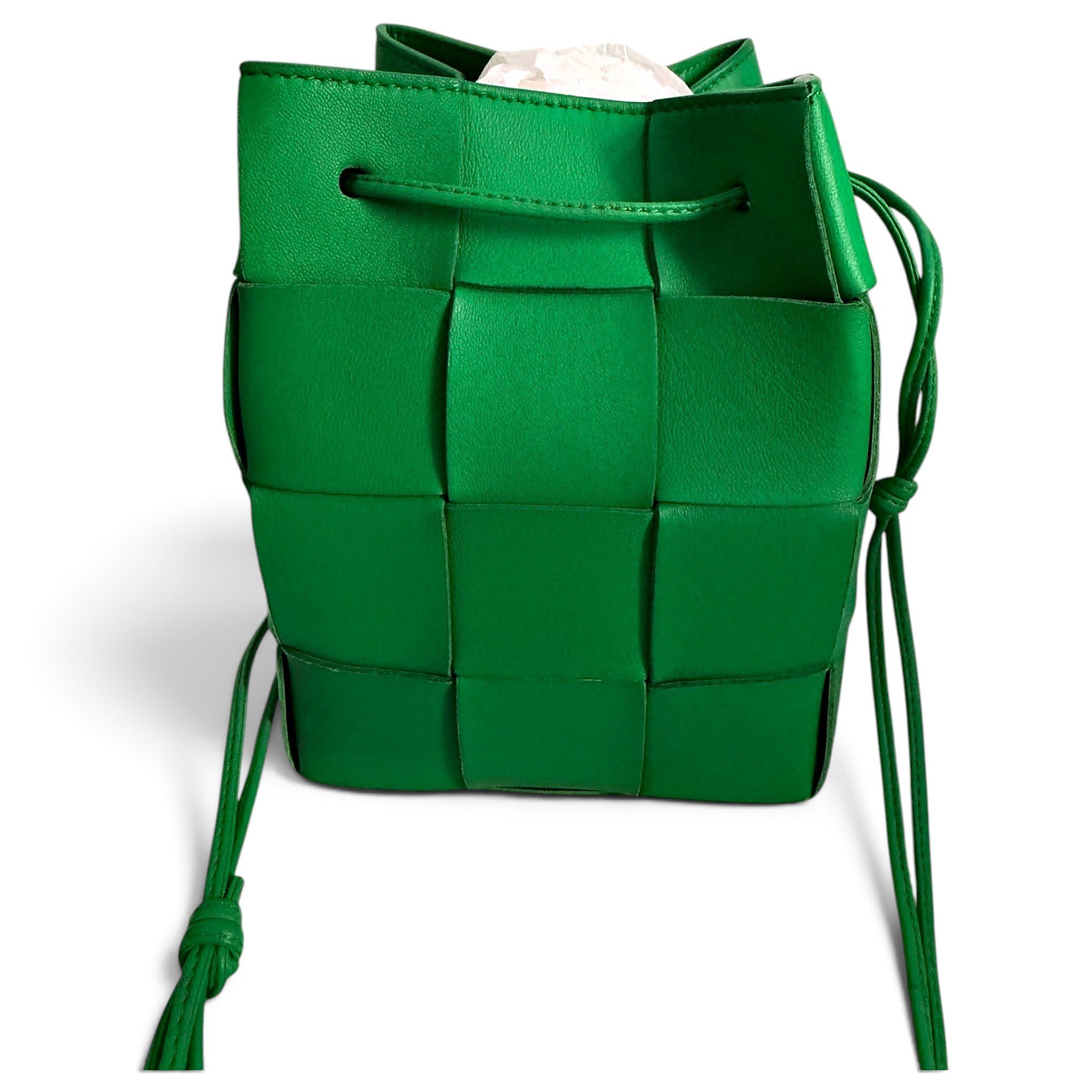 Cassette Bucket leather bag