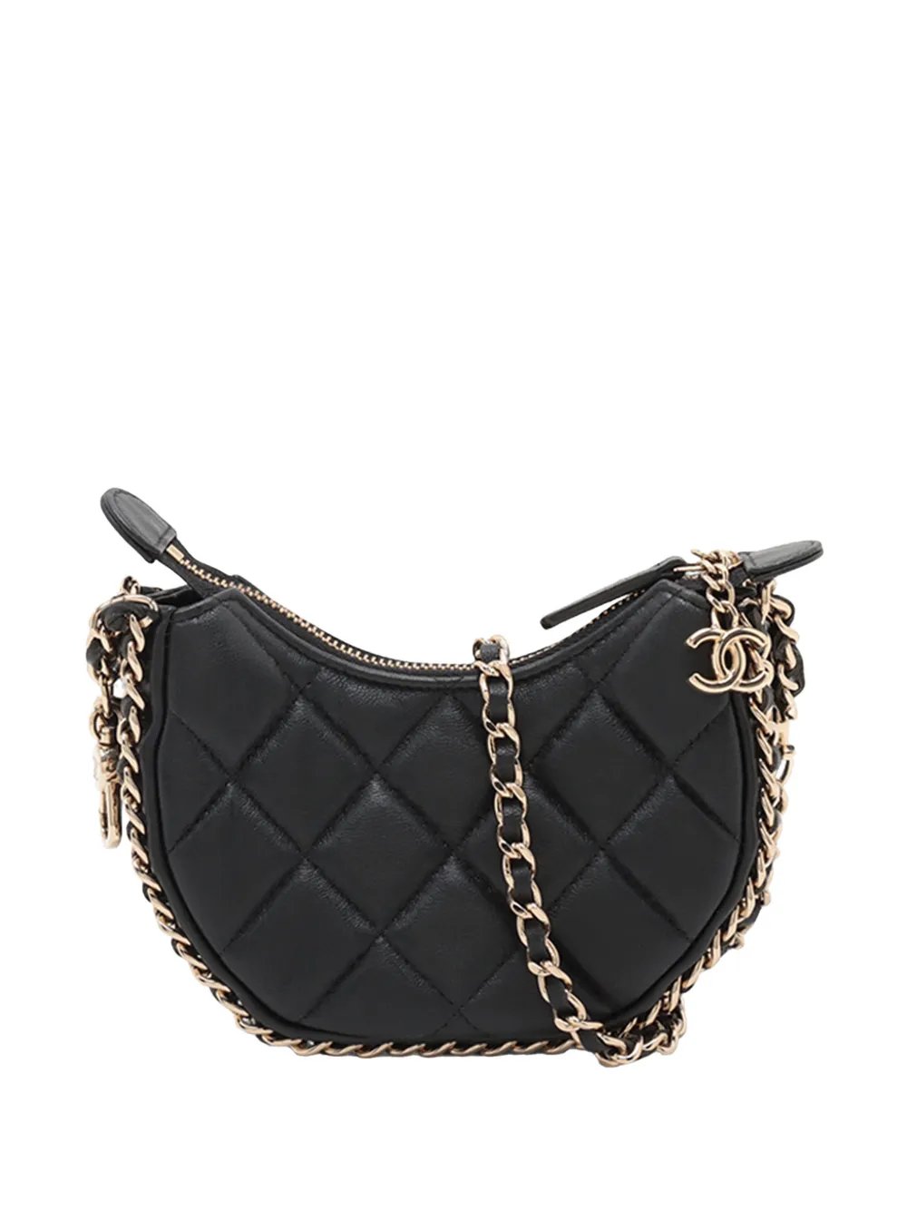 2021-2026 Mini Quilted Lambskin Chain Around Hook Hobo crossbody bag