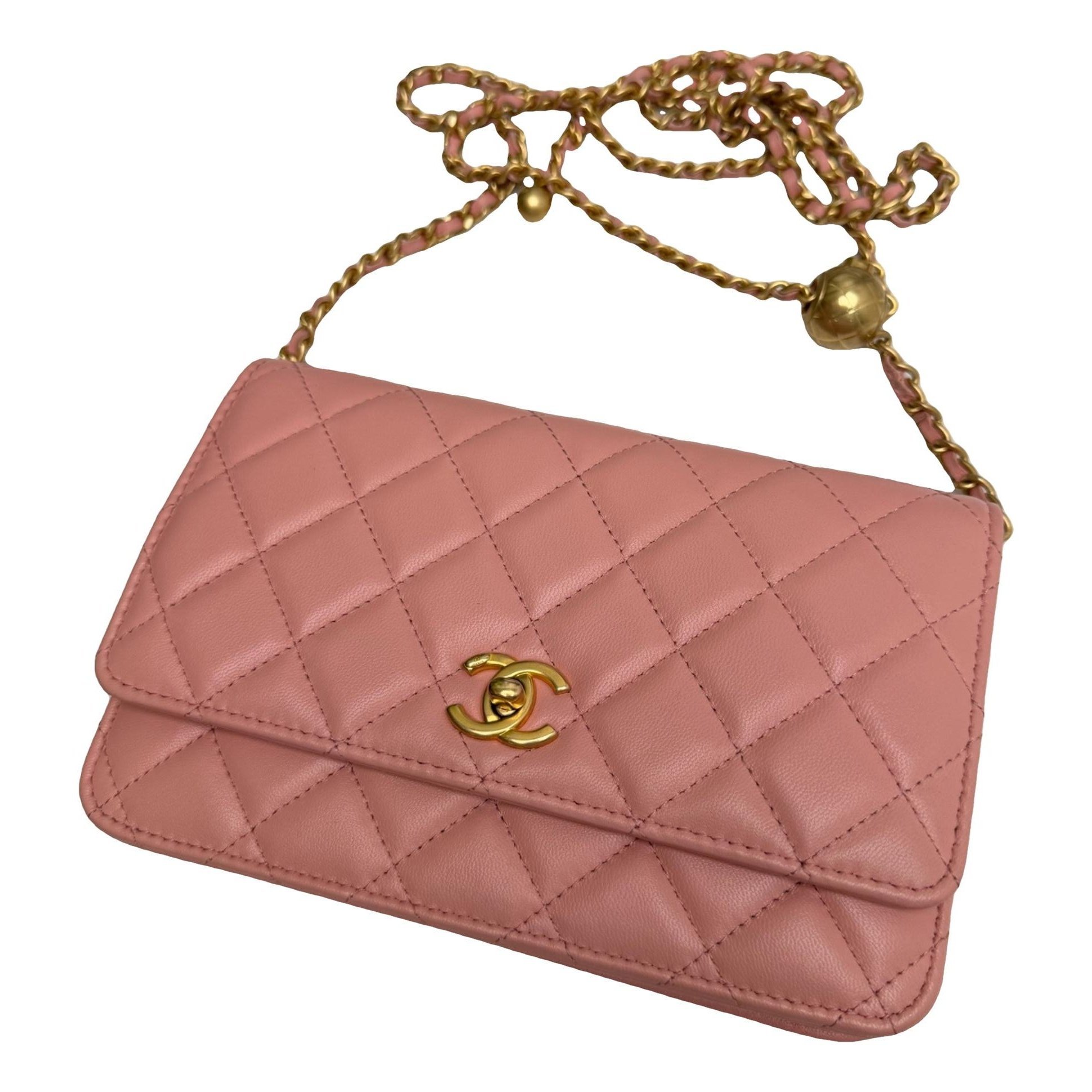 Trendy CC Wallet on Chain leather crossbody bag