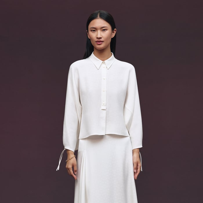 Blanc Cassé Silk Blouse