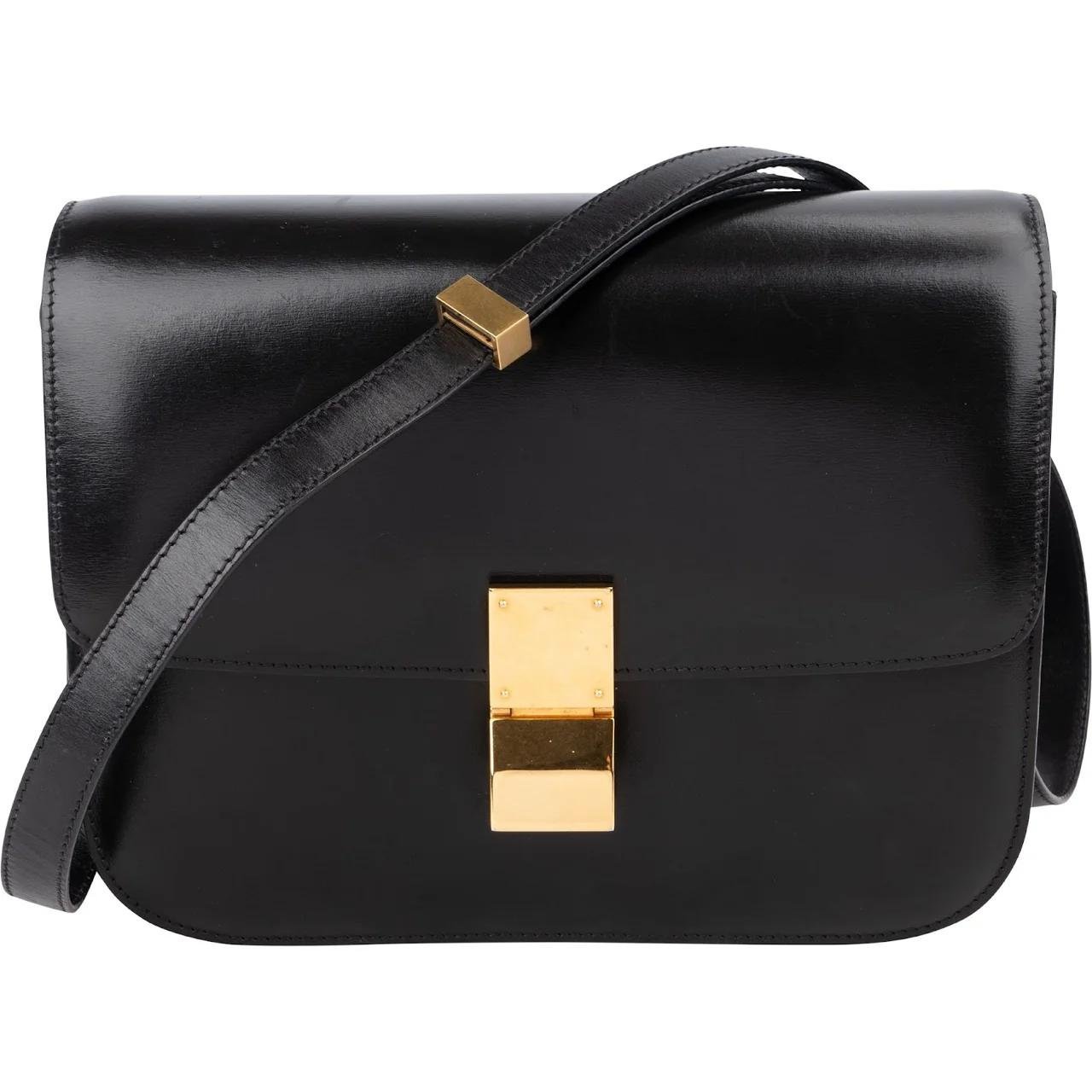 Classic leather crossbody bag