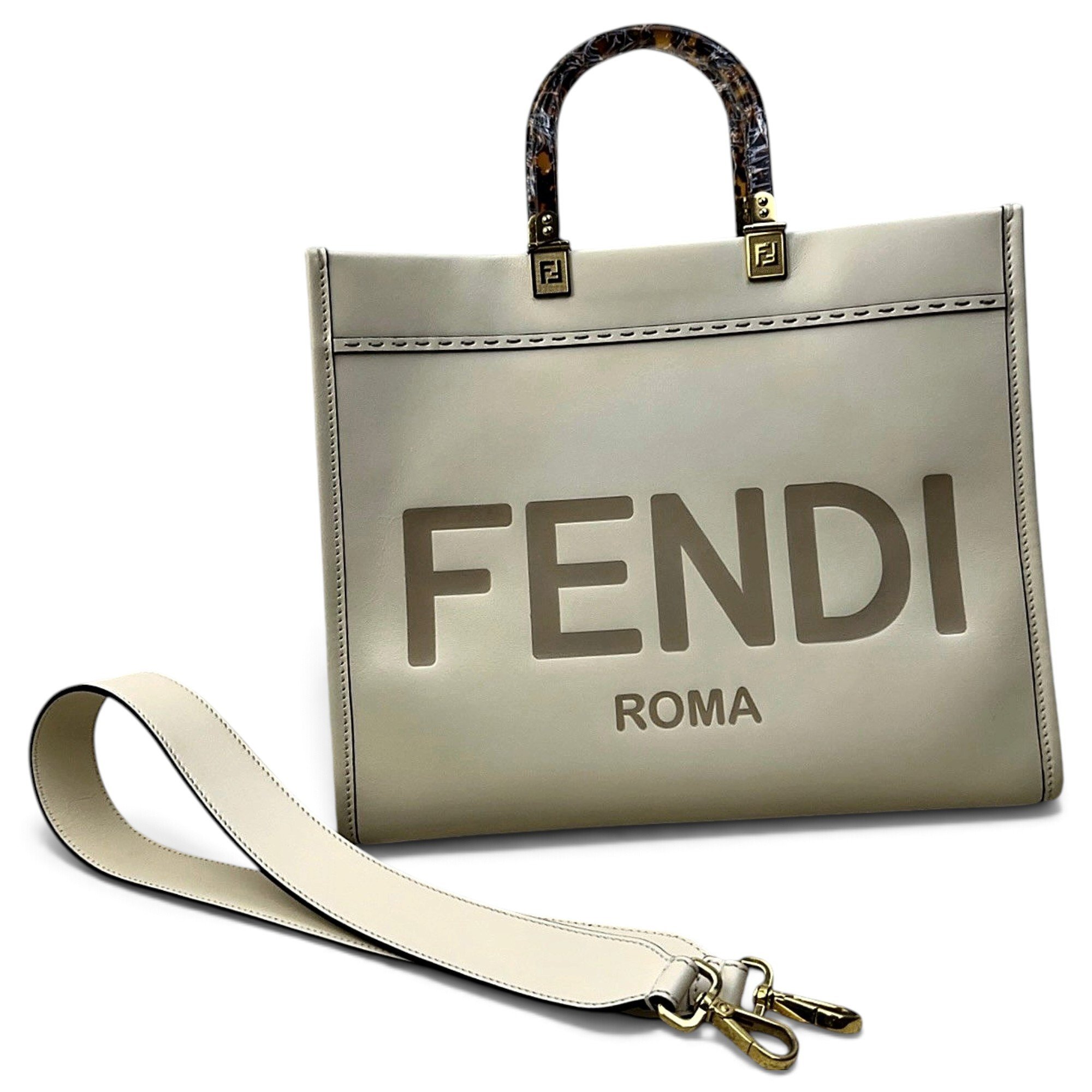 Fendi Sunshine leather handbag